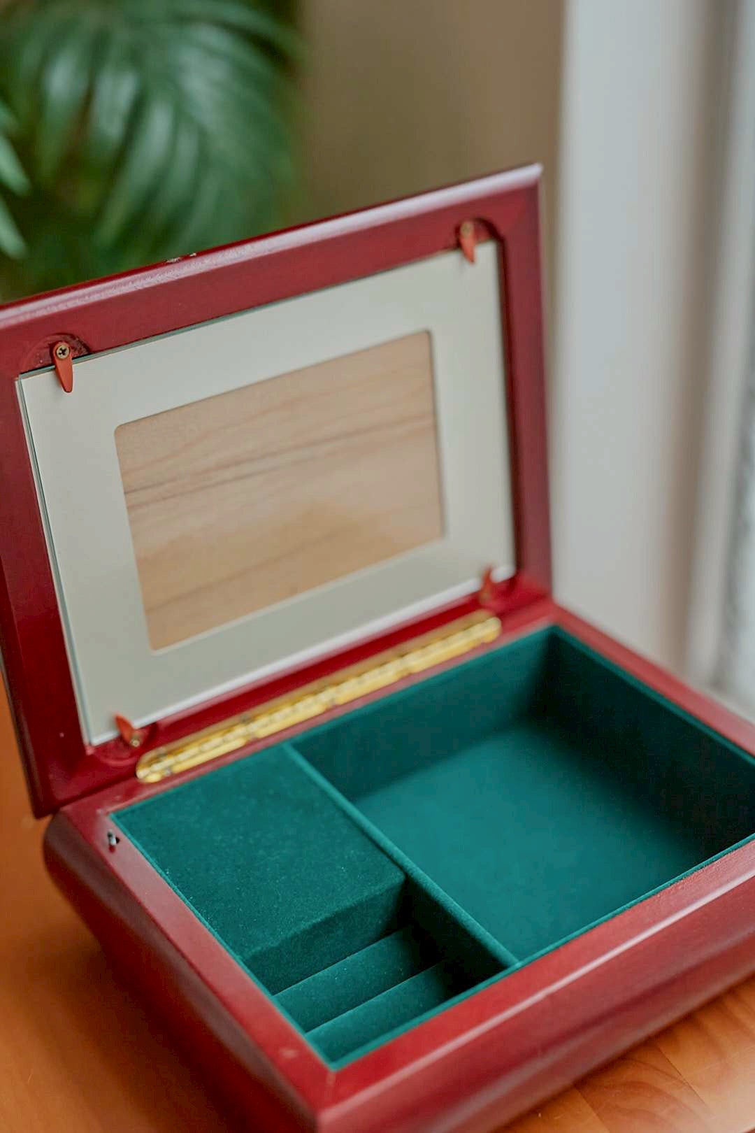  Cherry wood jewelry box