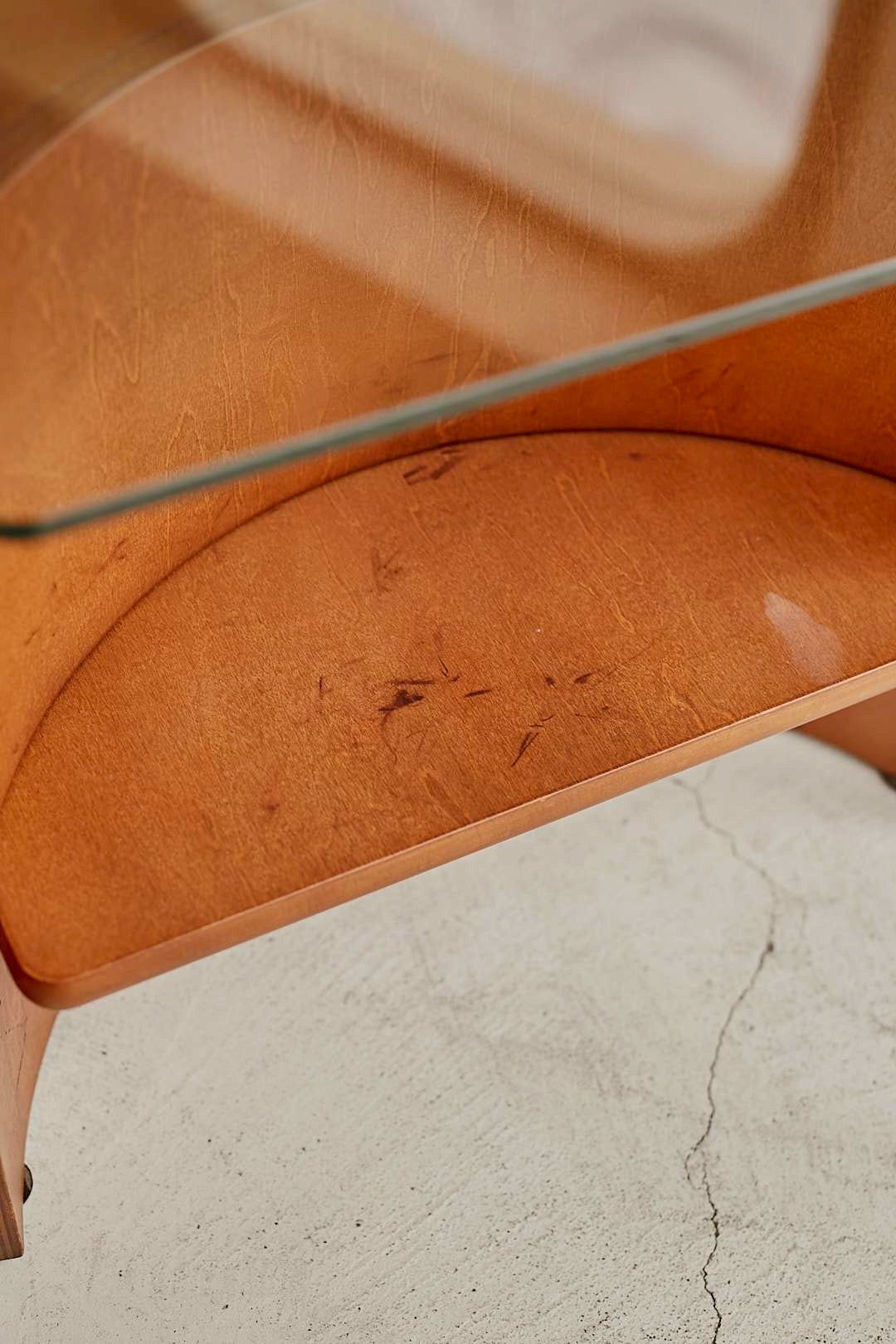 Double Arch Glass Coffee Table