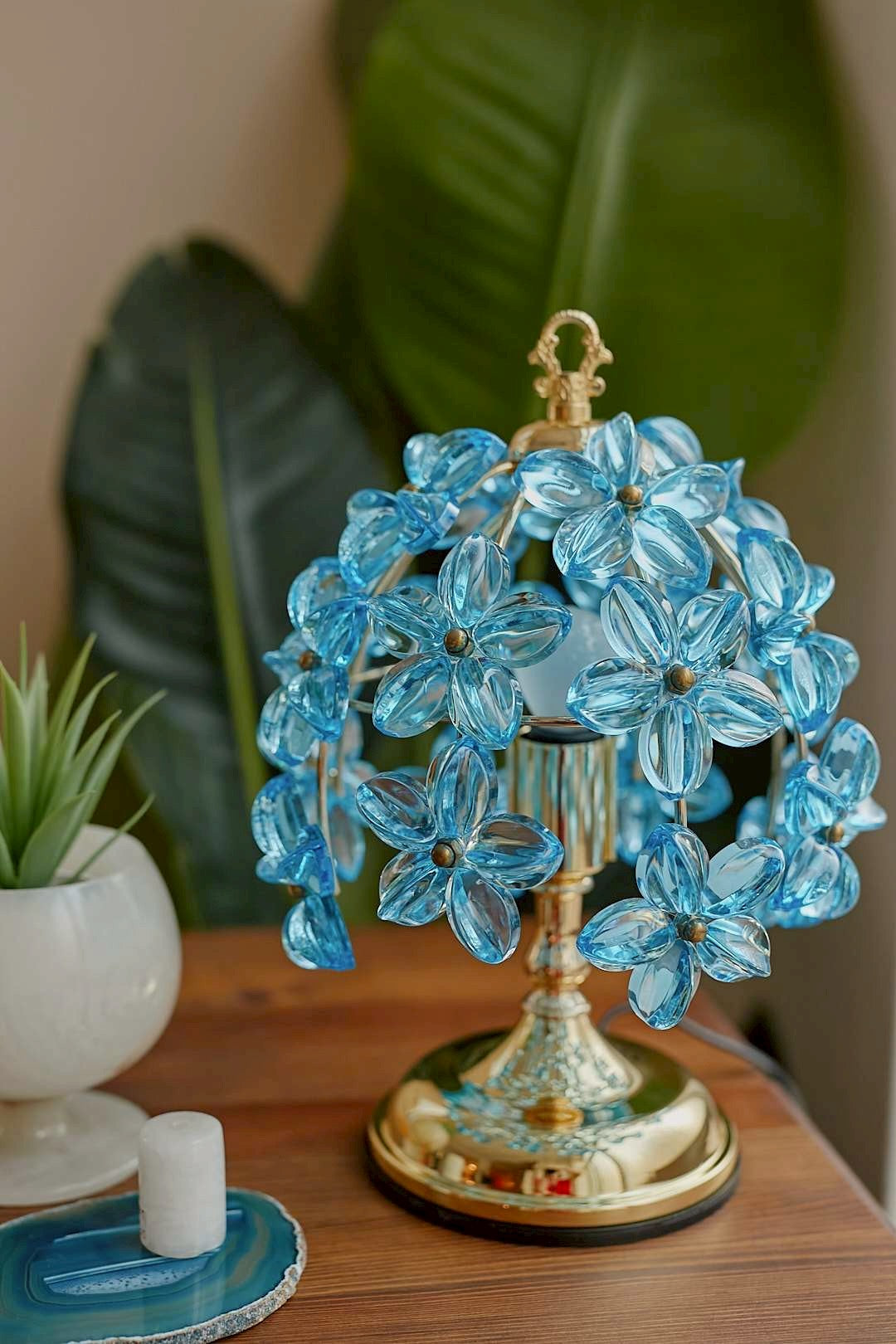 Bloom Blue Flower Lamp