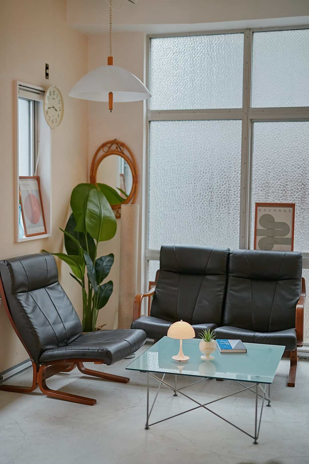 冨士ファニチアCurve Wood Leather Sofa