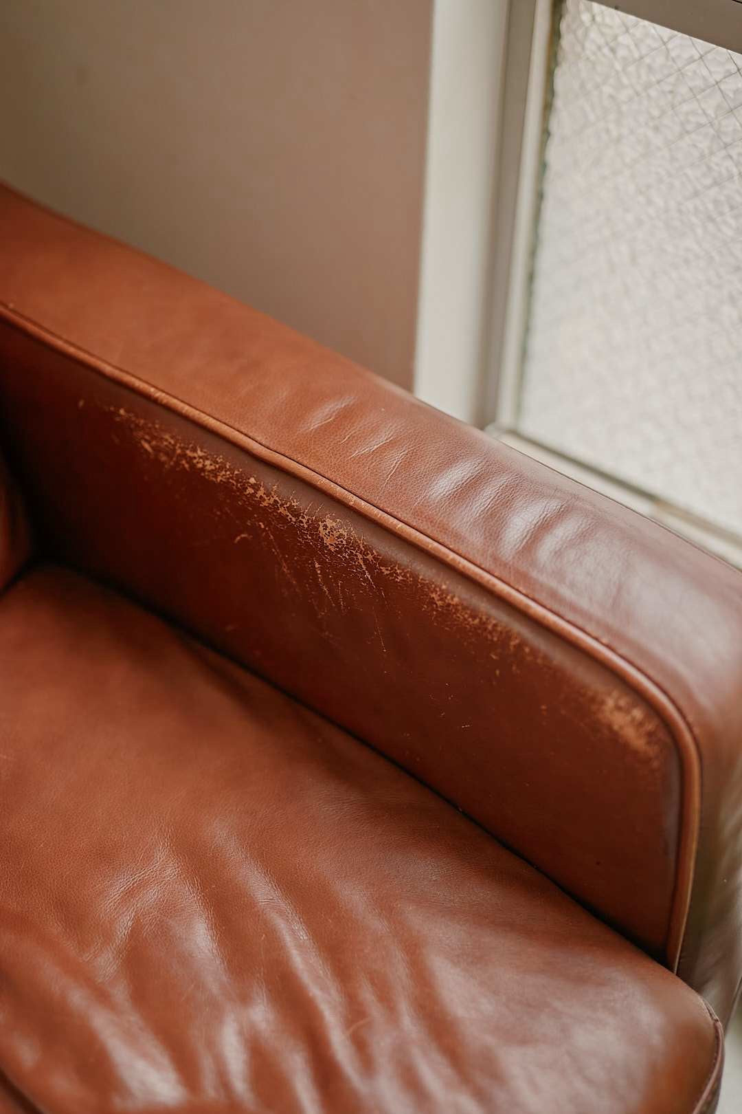 Cognac Vintage Leather Sofa