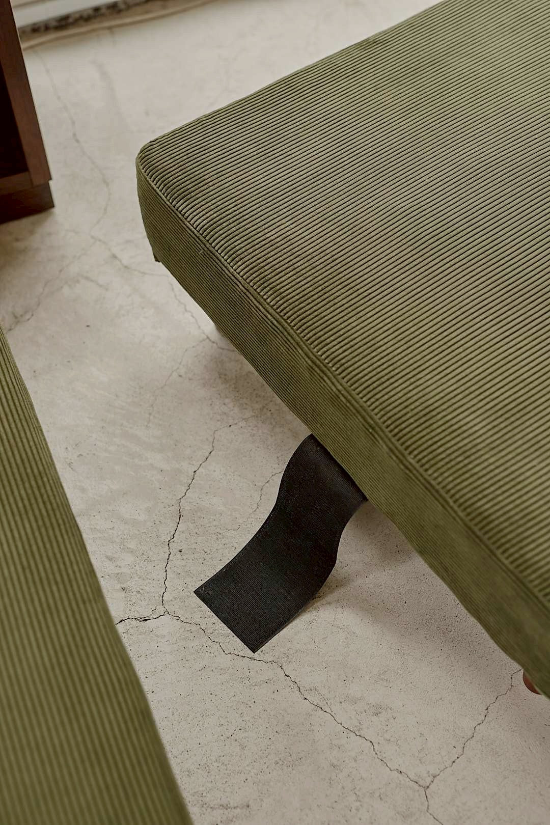 Olive Corduroy Sofa