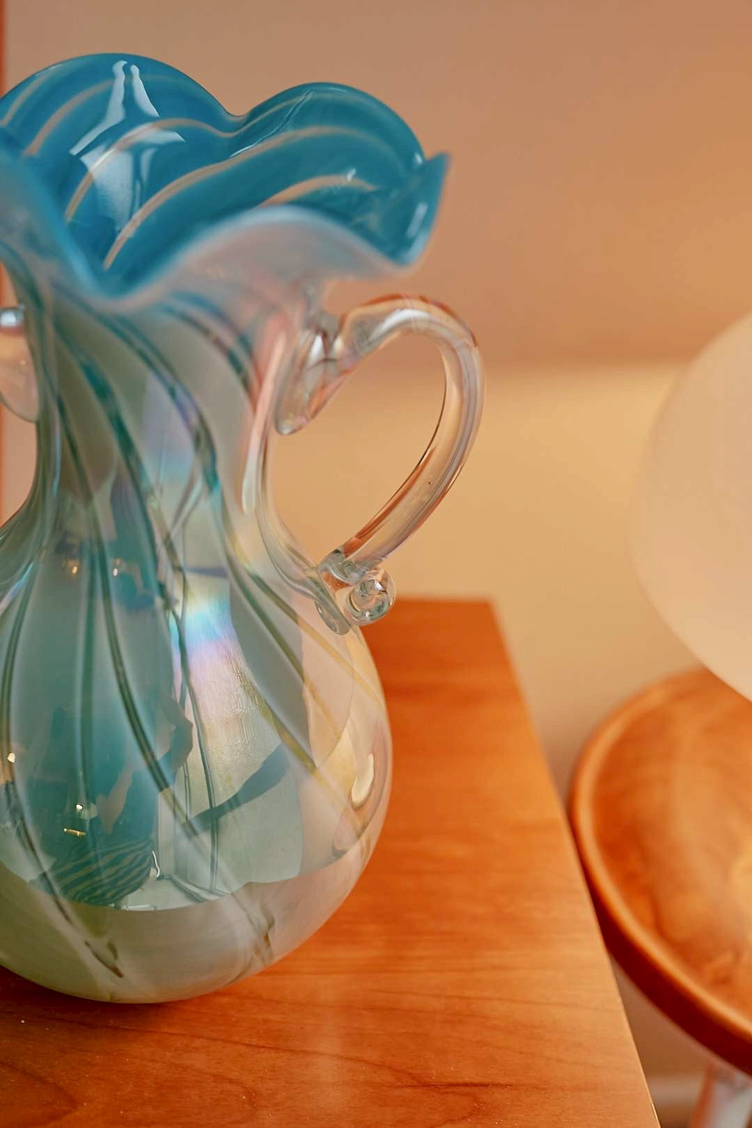 Ocean Swirl Glass Vase
