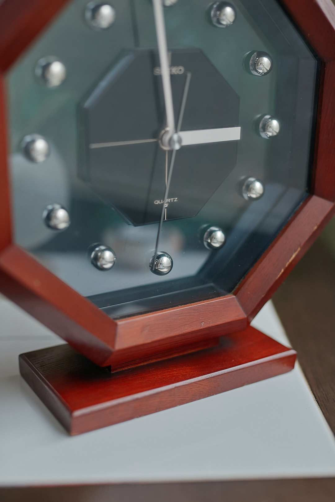 SEIKO Wood Frame Clock