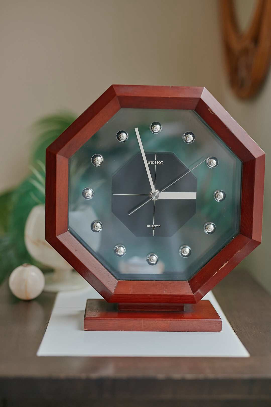 SEIKO Wood Frame Clock