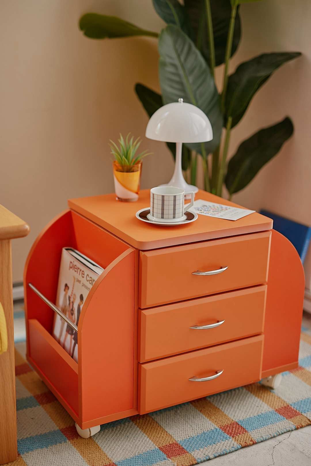 Orange Round Side Wagon