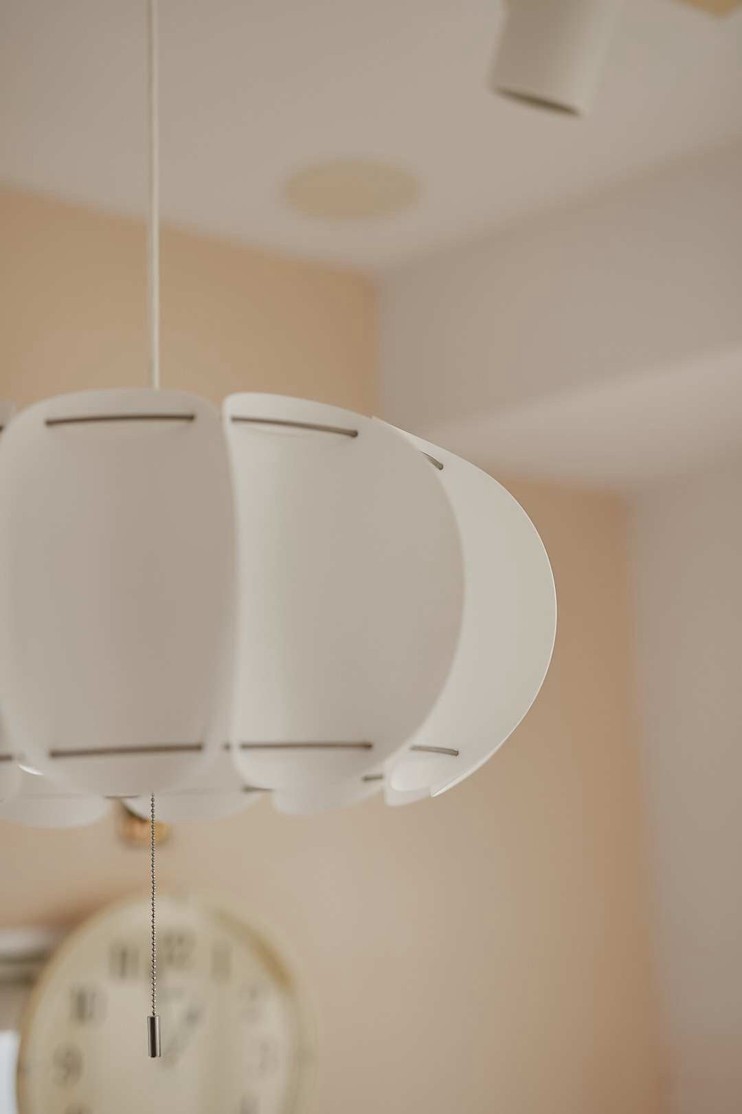 White Pumpkin Pendant Light