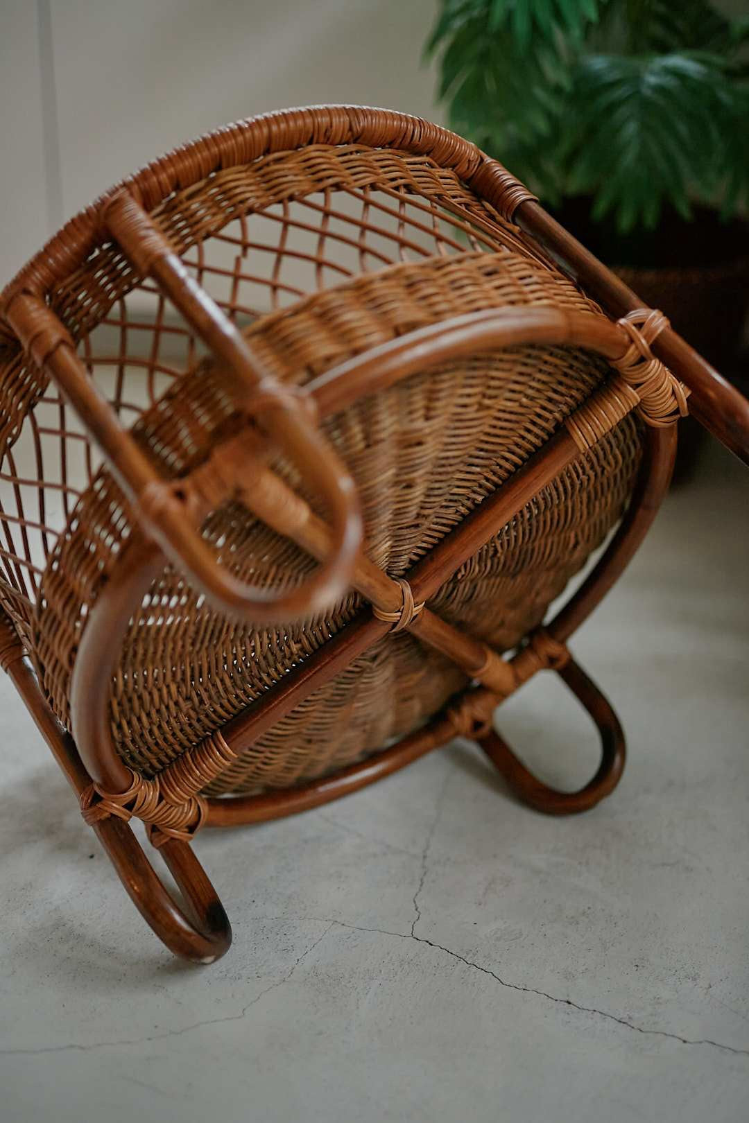 Round Rattan Basket