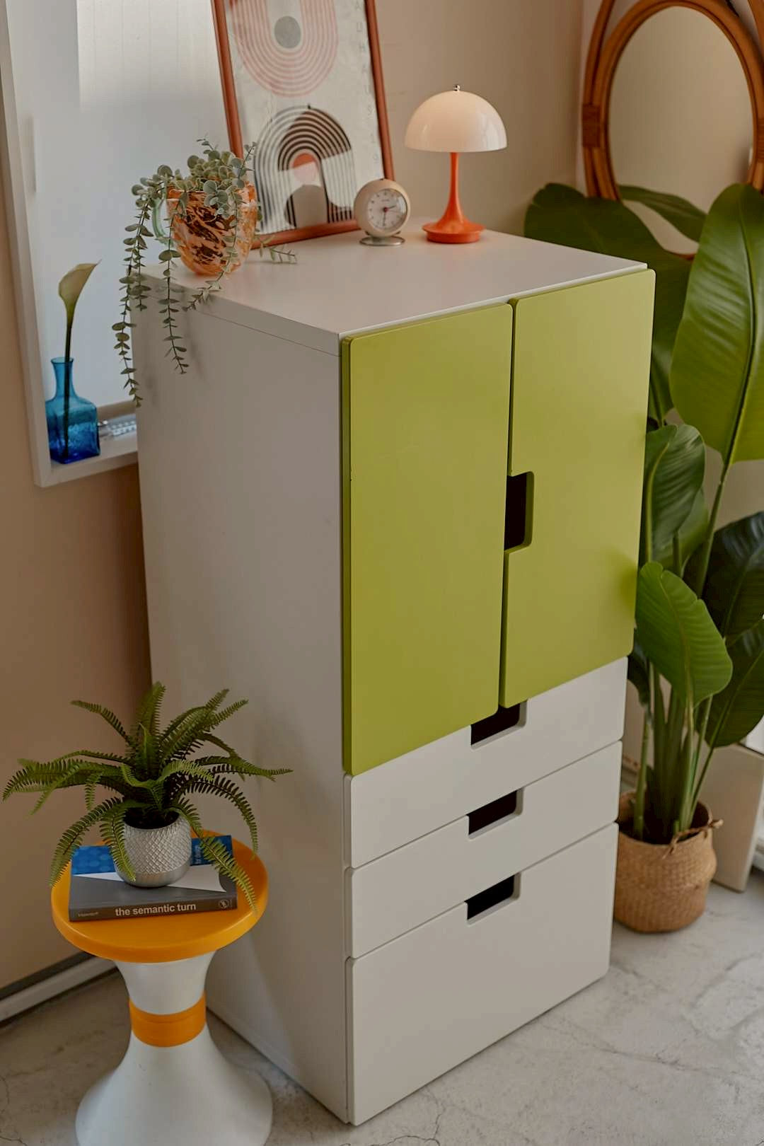 Lime Green Storage Cabinet