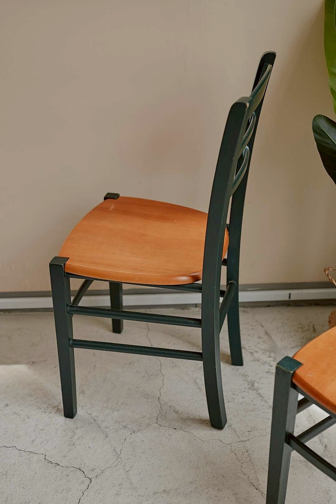 Bottle green vintage dining set