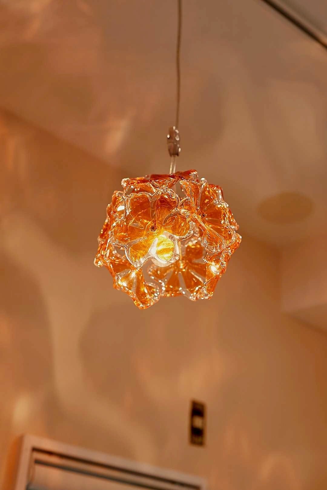 Amber Bloom Pendant Light