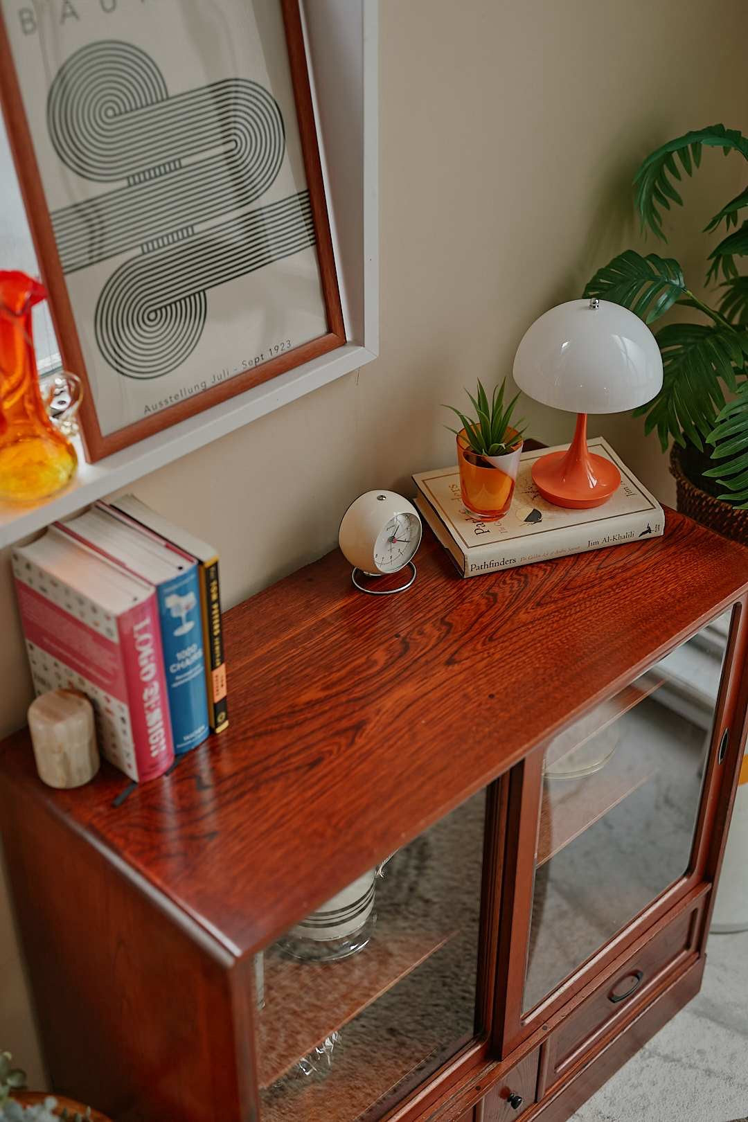 Wood Sliding Glass Cabinet
