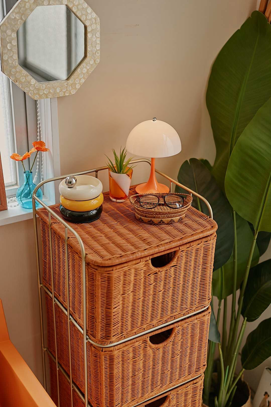 Rattan Drawer Rack