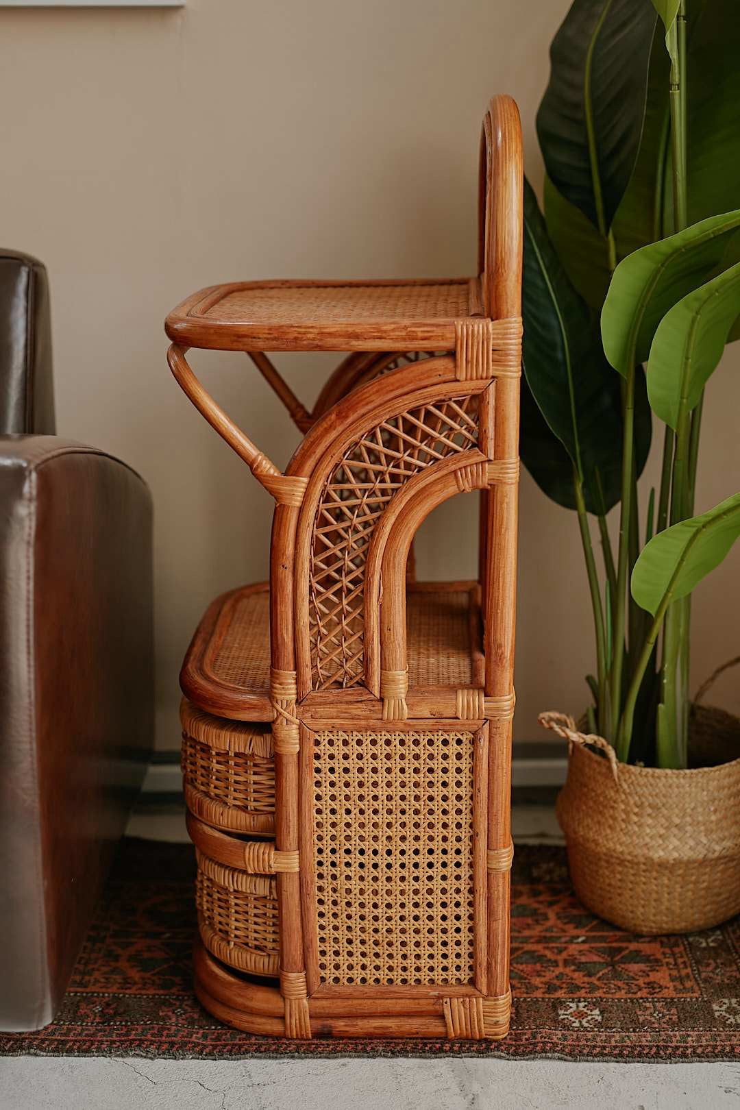 Rattan Arch Design Shelf