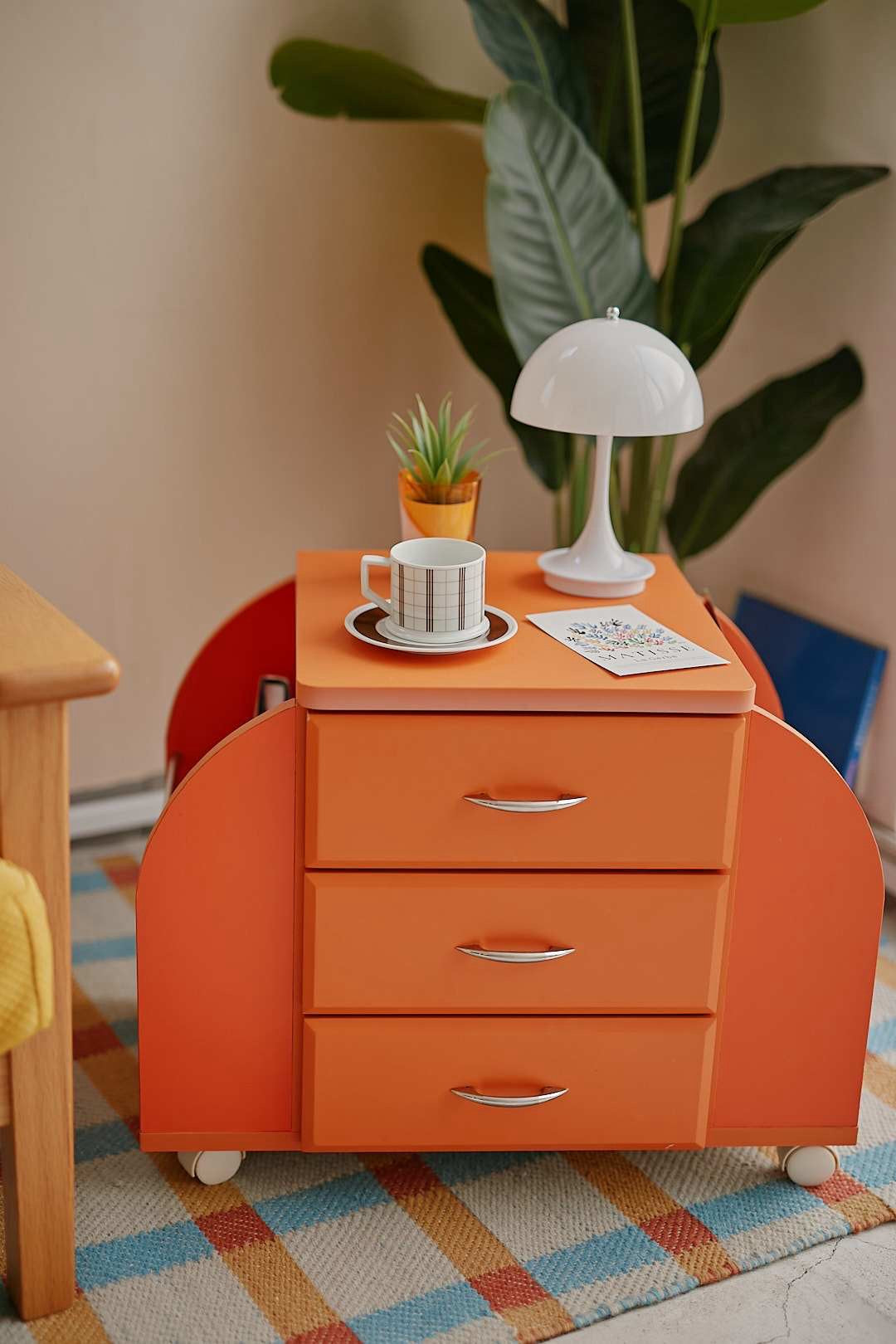 Orange Round Side Wagon