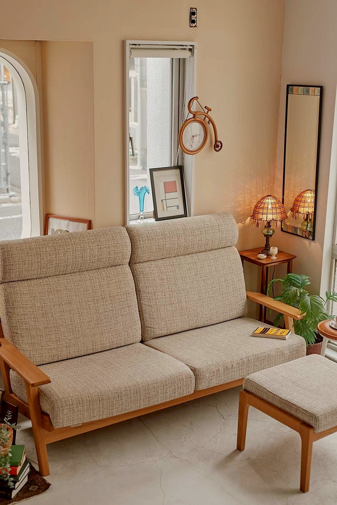 Natural Oak Highback Sofa