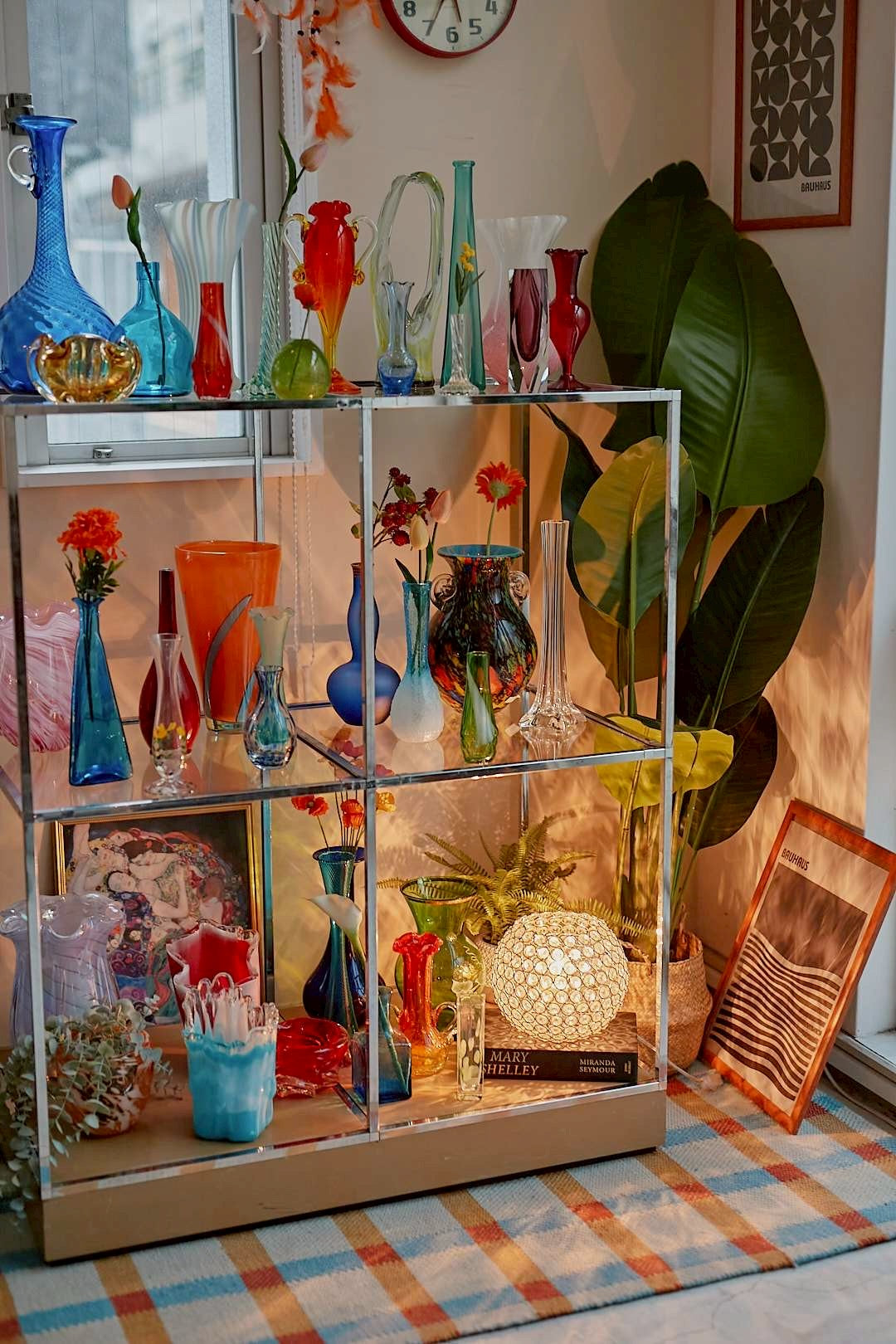 Chrome glass show case