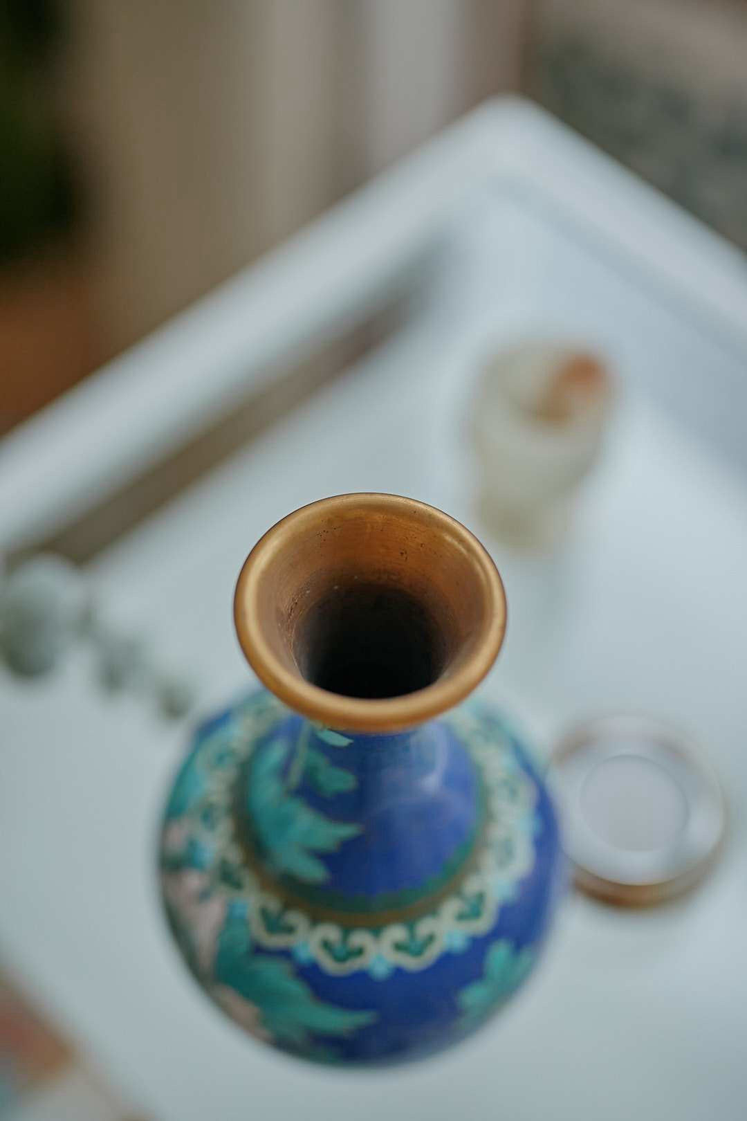 Shippo Blue Flower Vase