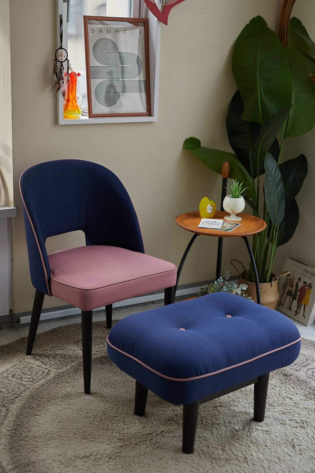 TwoTone Accent Chair & Ottoman
