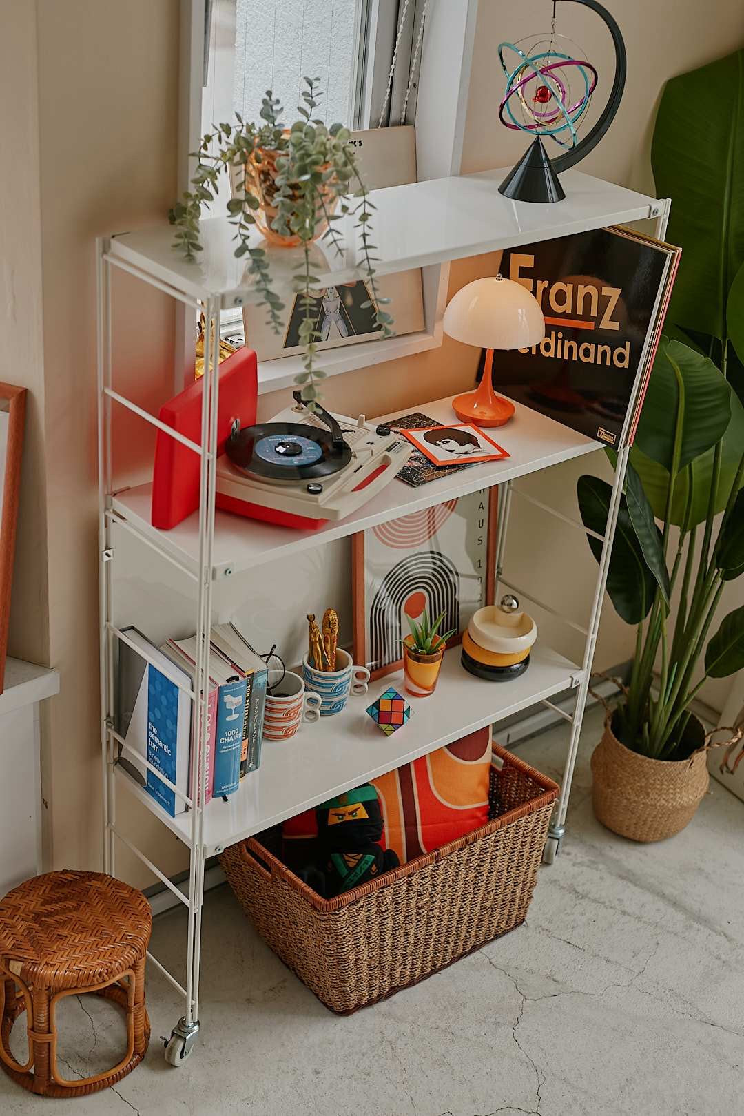 White Caster Shelf