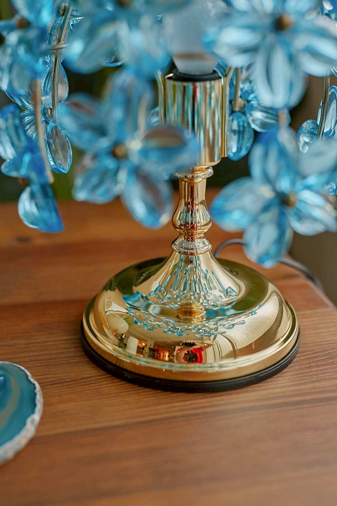 Bloom Blue Flower Lamp