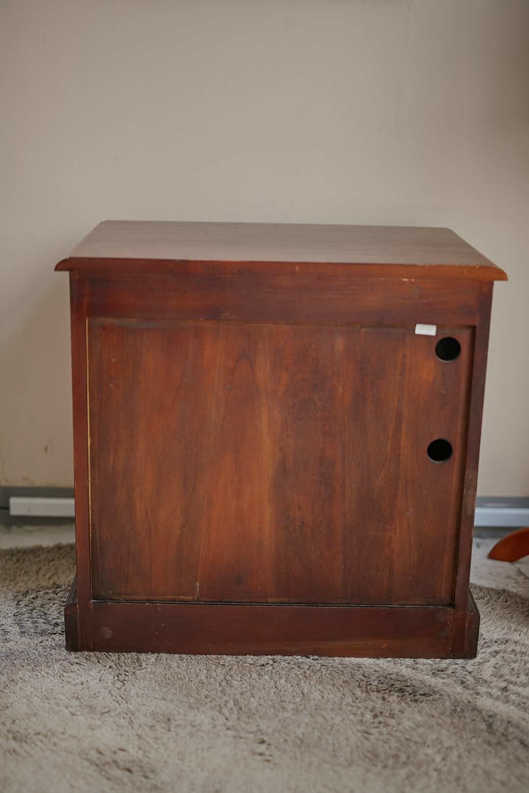 Vintage Patterned Glass Cabinet