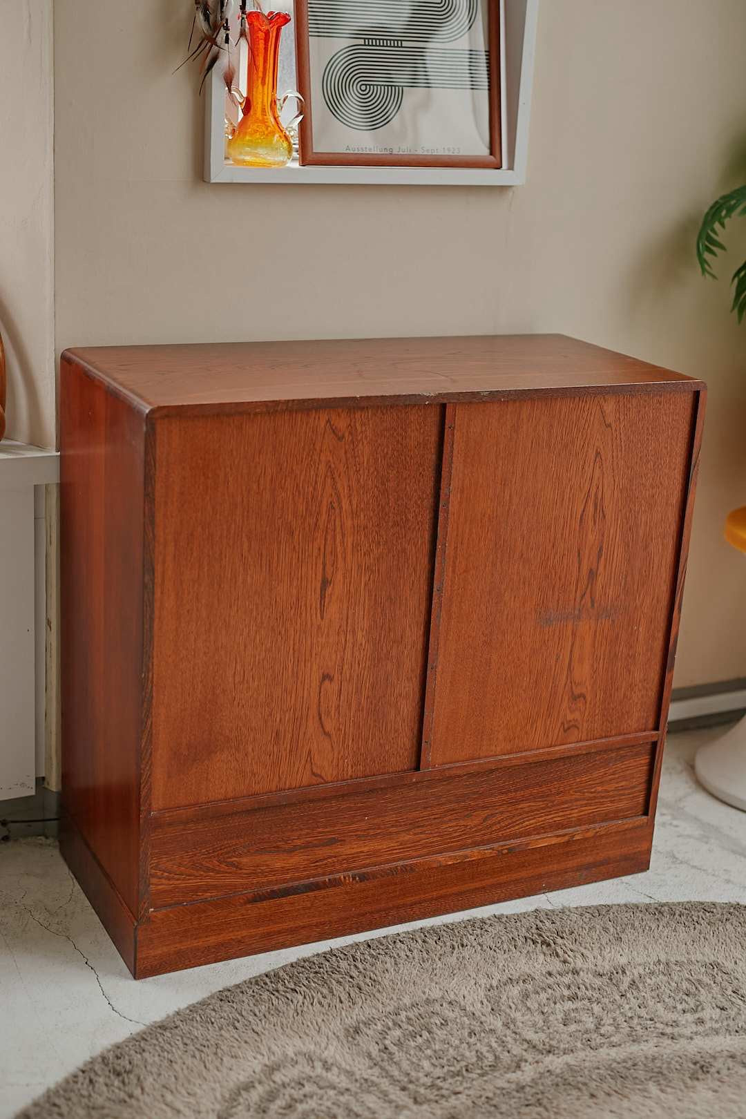 Wood Sliding Glass Cabinet