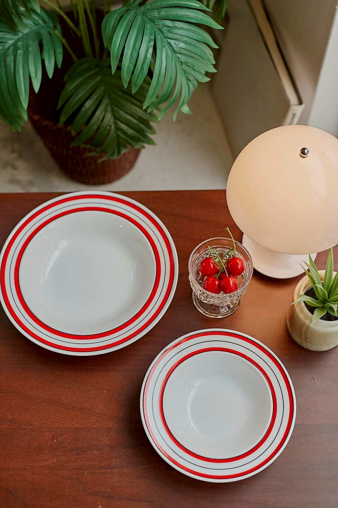 Adam&Eve  Red Line bowl plate【M】