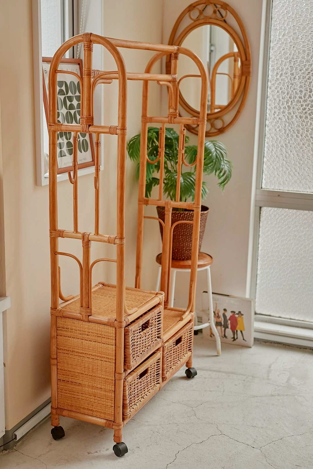 Rattan Hall Tree