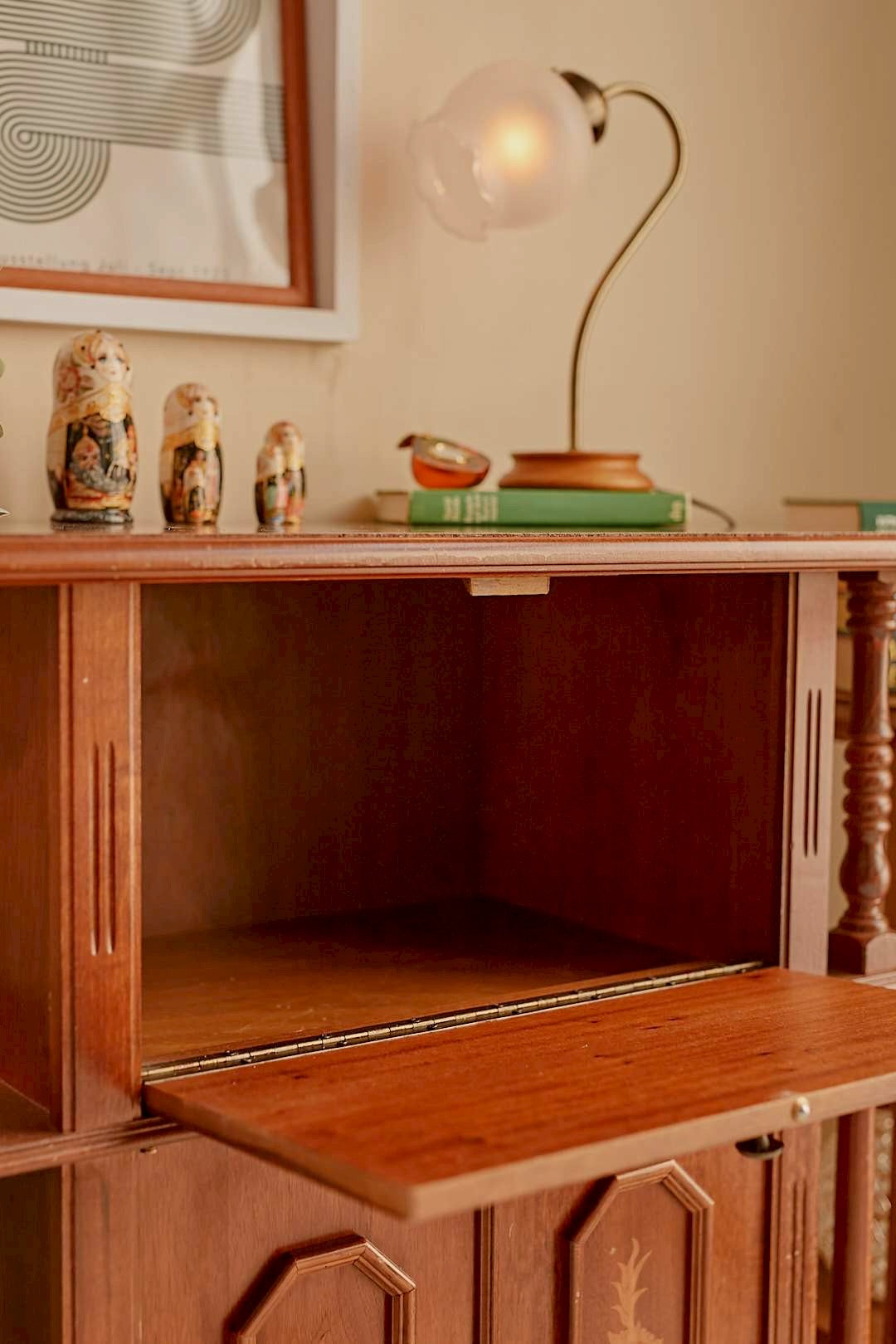 Floral Writing Cabinet