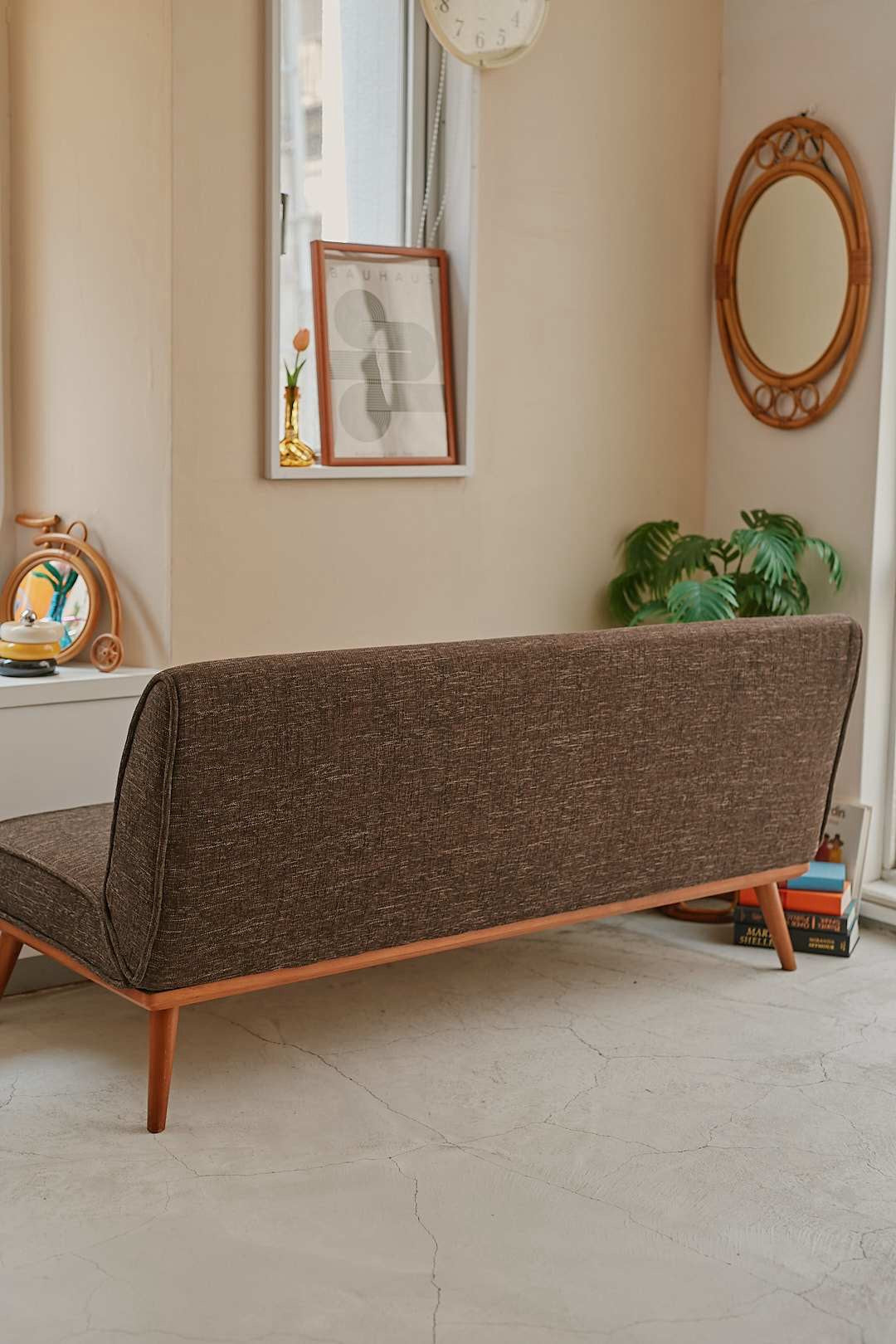 unico Walnut frame sofa