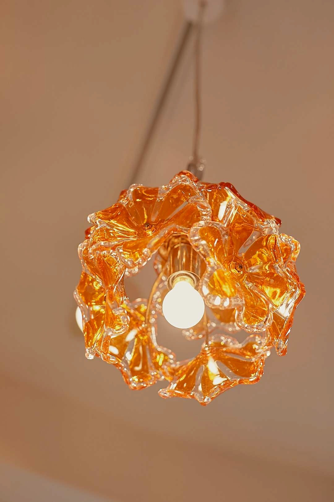 Amber Bloom Pendant Light