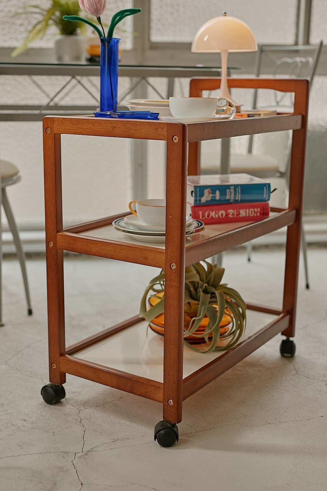 3Tier Wood Caster Wagon