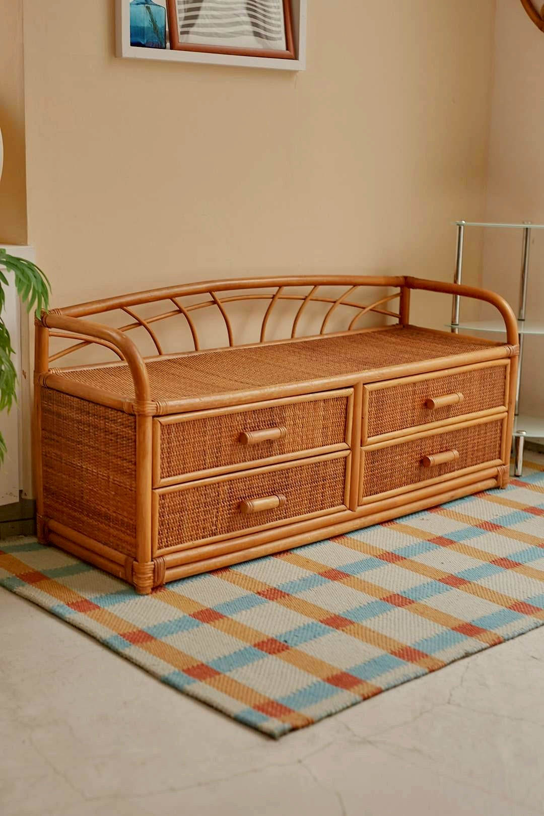 Rattan Living Chest