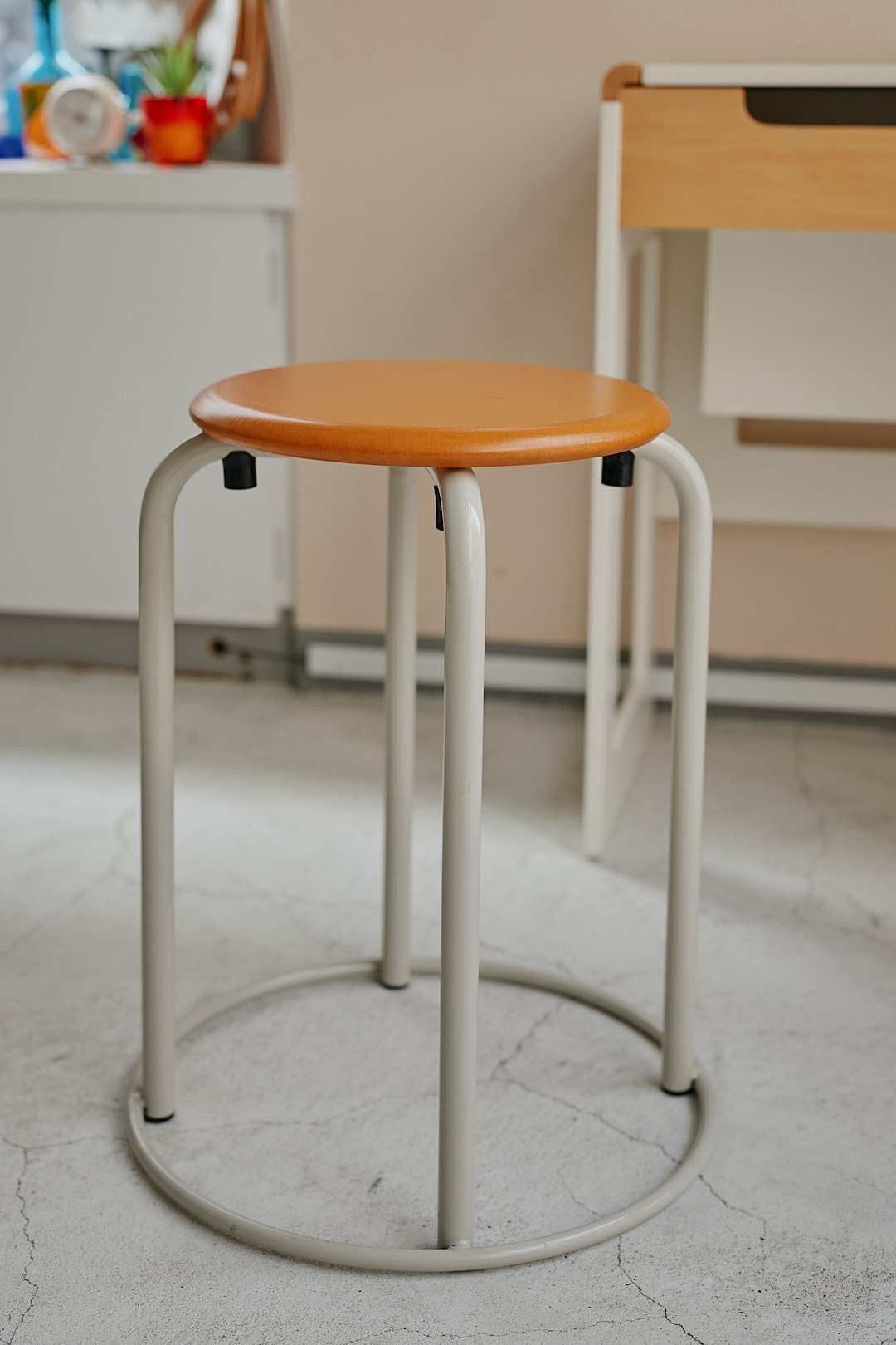 Orange Top Stool