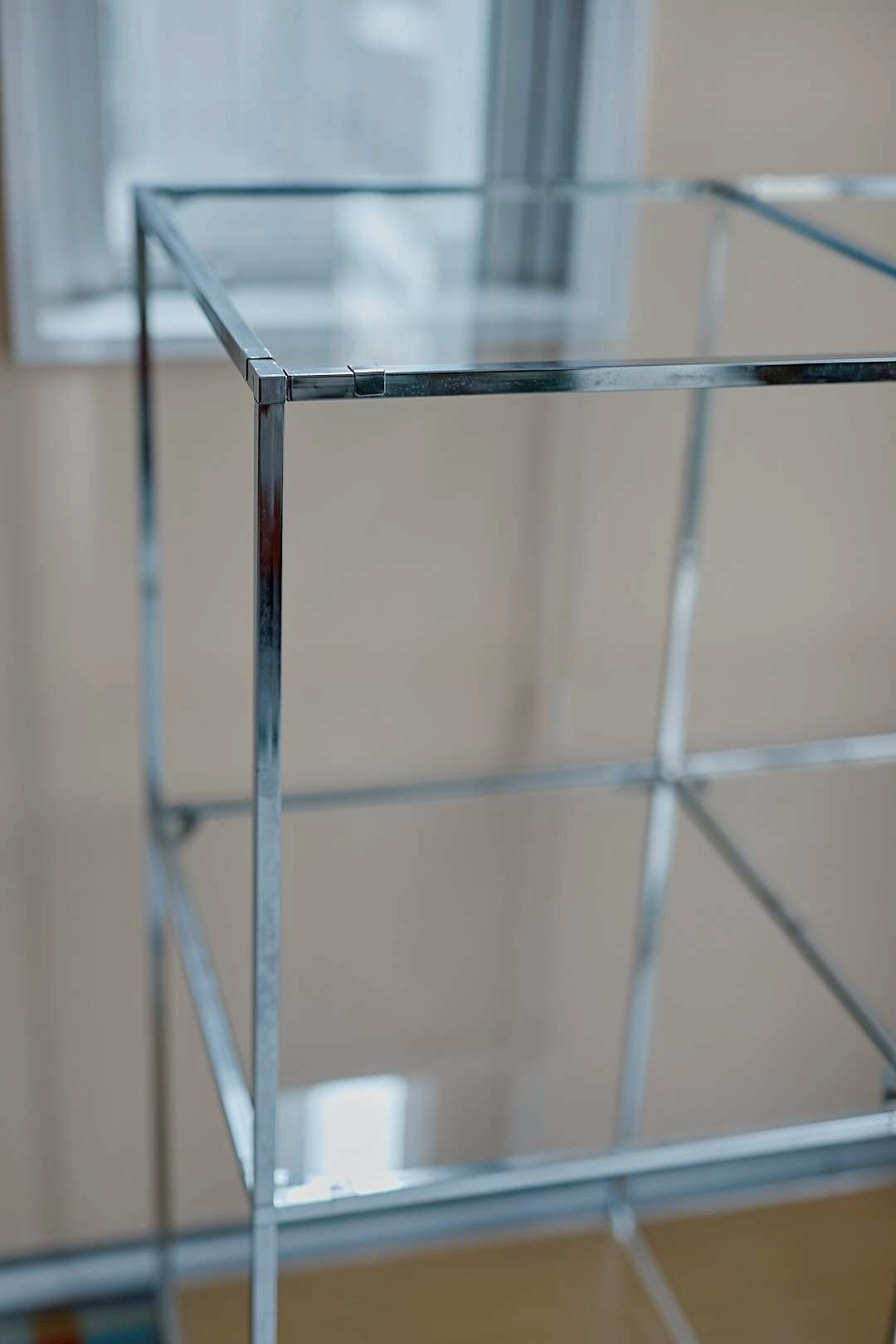 Chrome glass show case