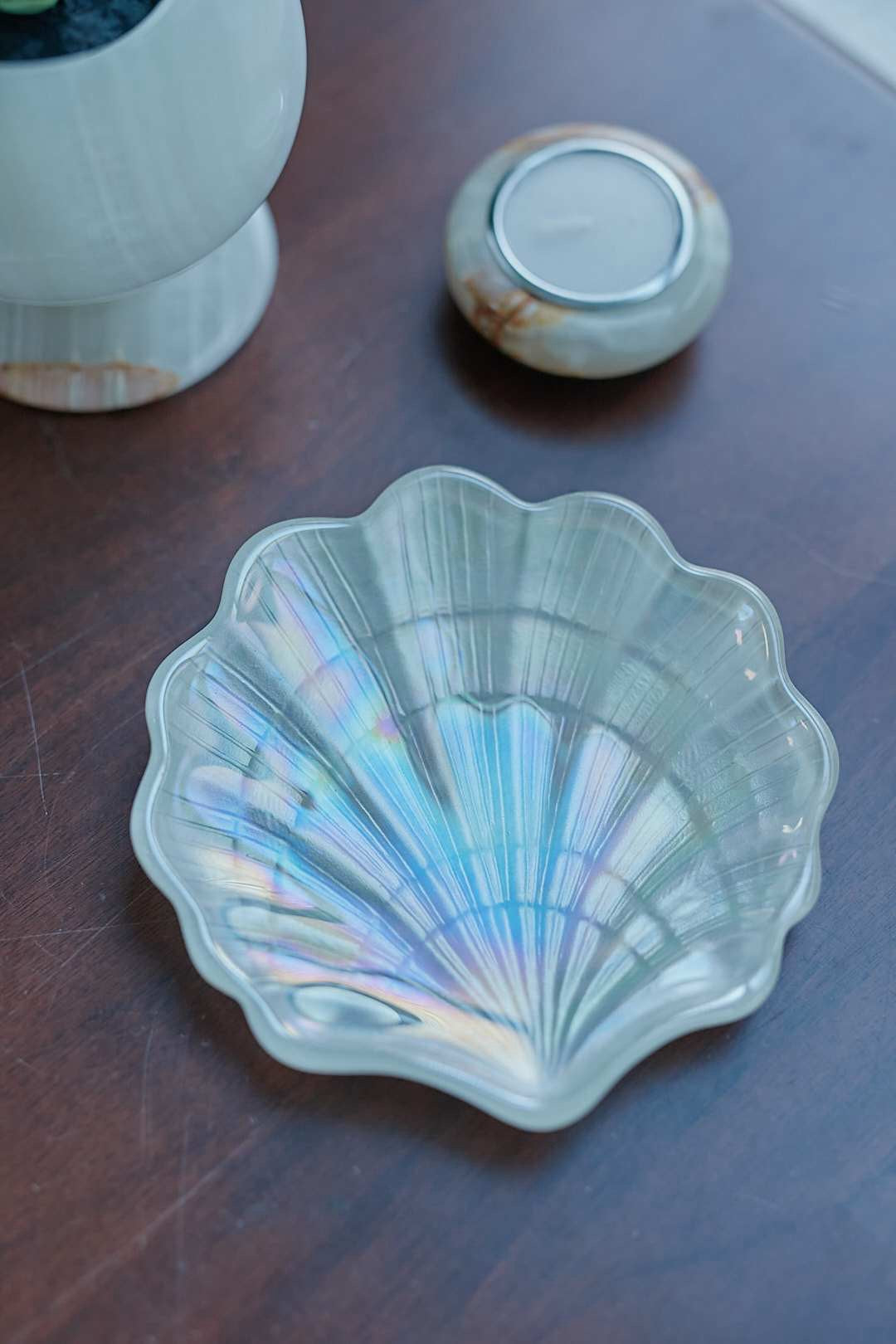 Aurora Shell Glass Tray