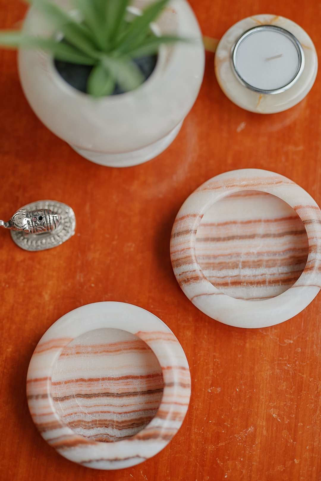 Pink Onyx Round Tray