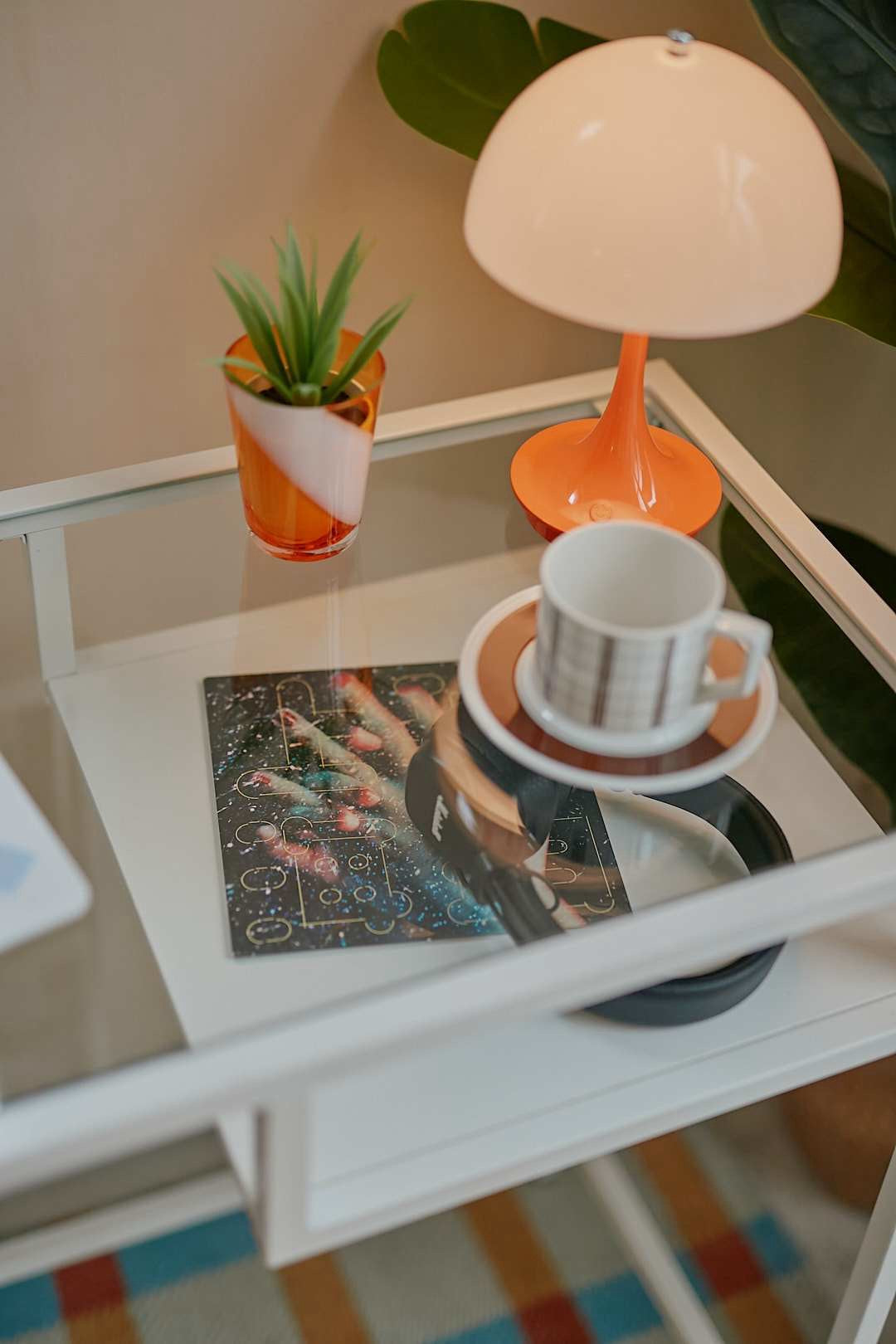 White Frame Glass Desk