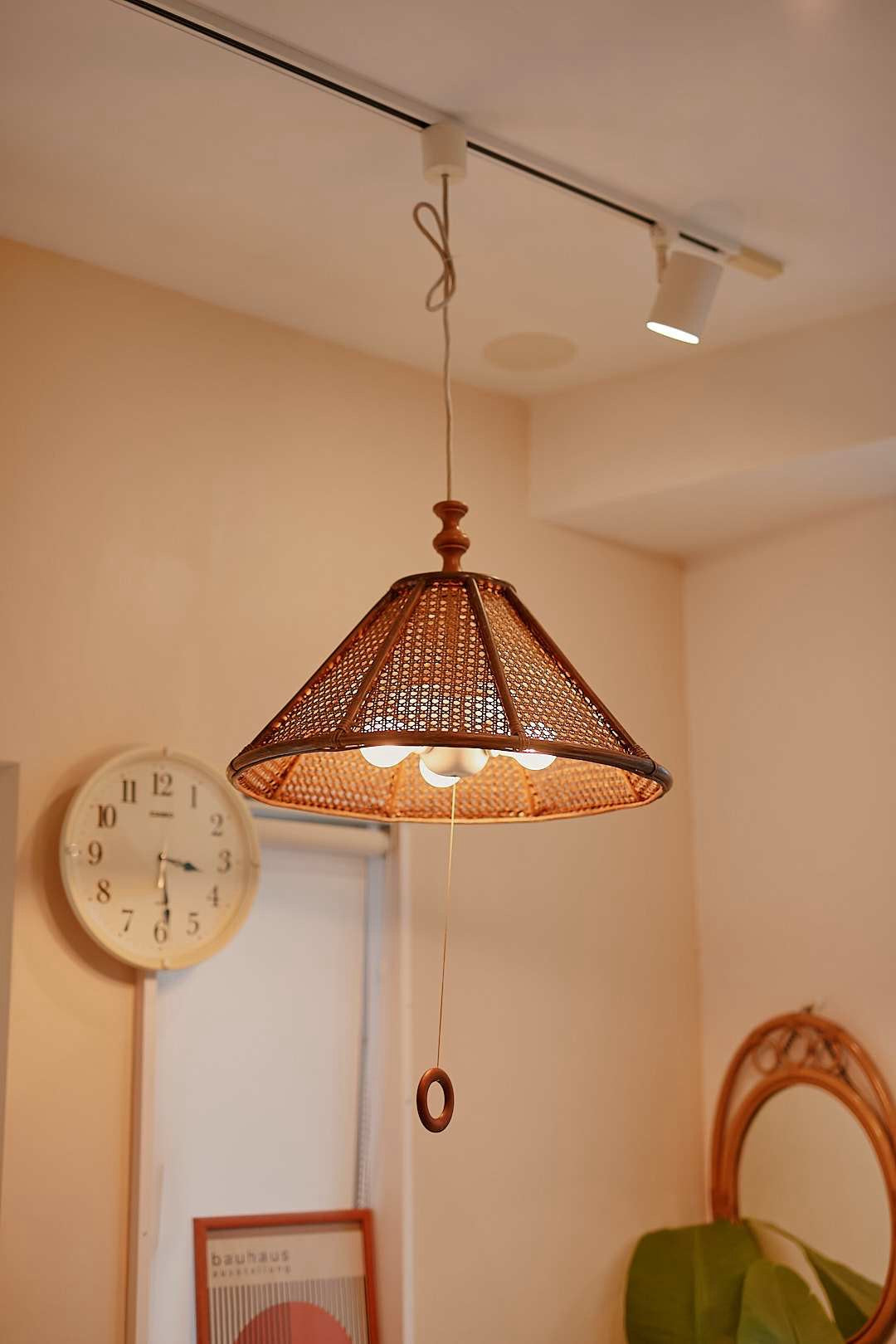Rattan pendant light