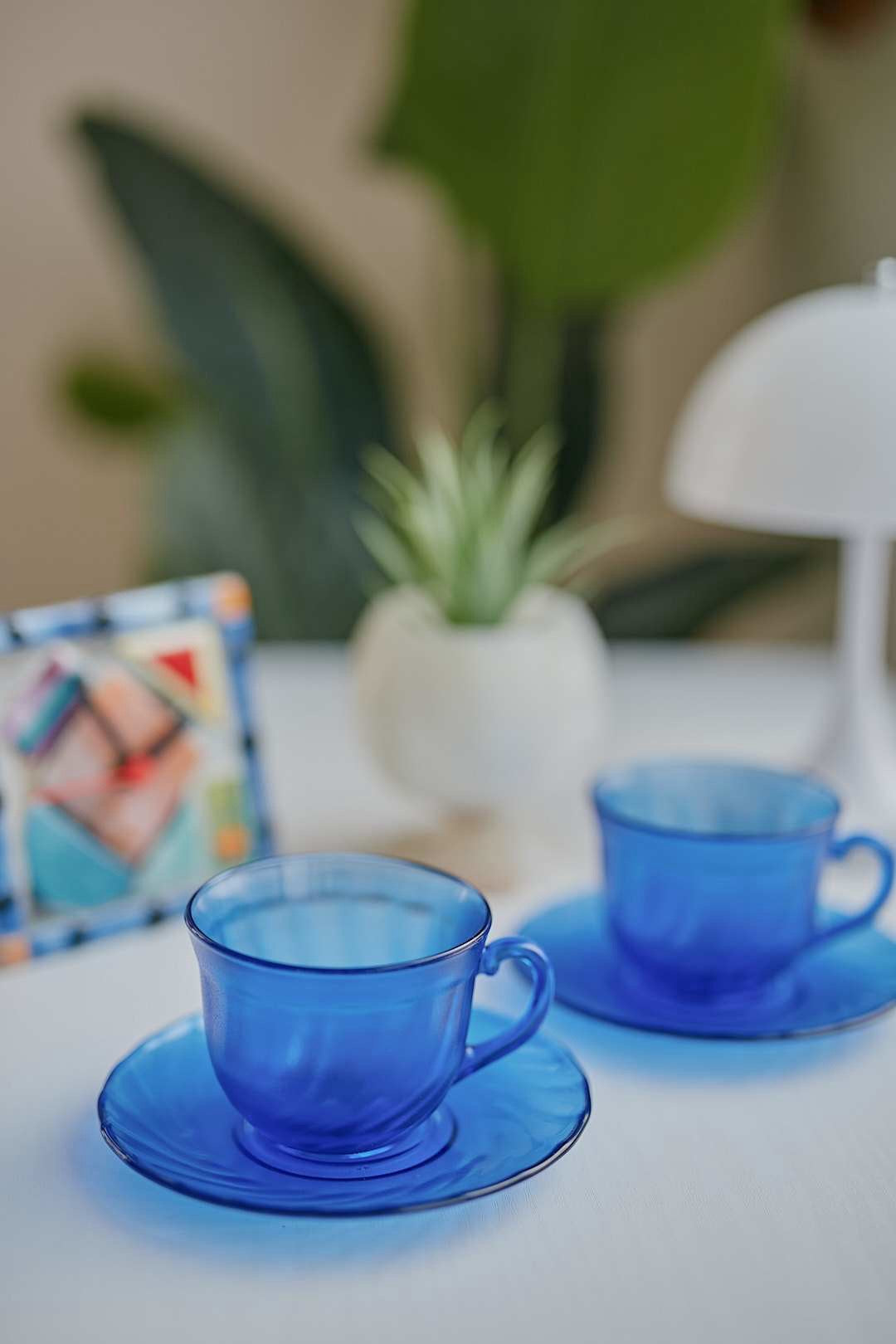 arcoroc Clear Blue cup＆saucer