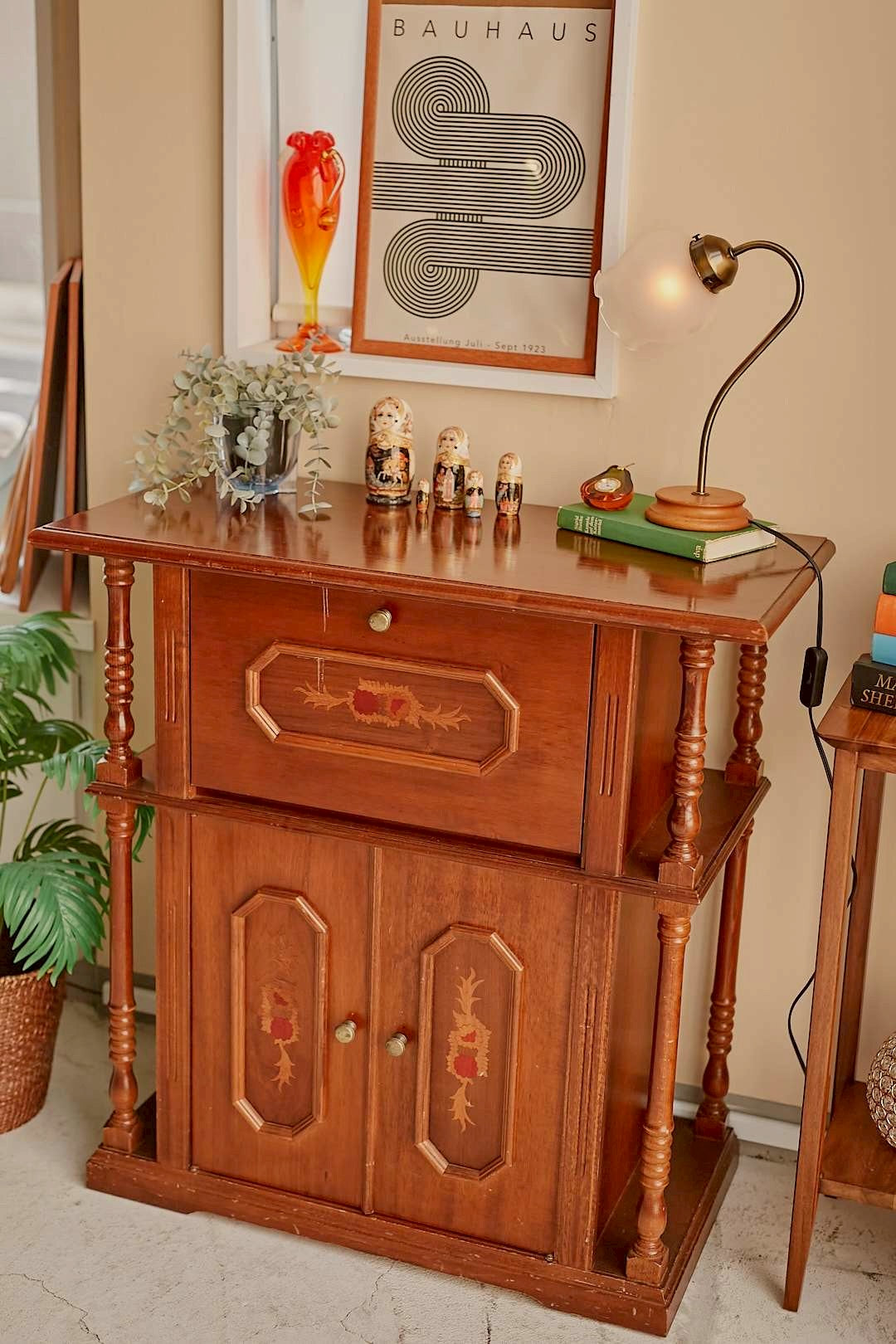 Floral Writing Cabinet