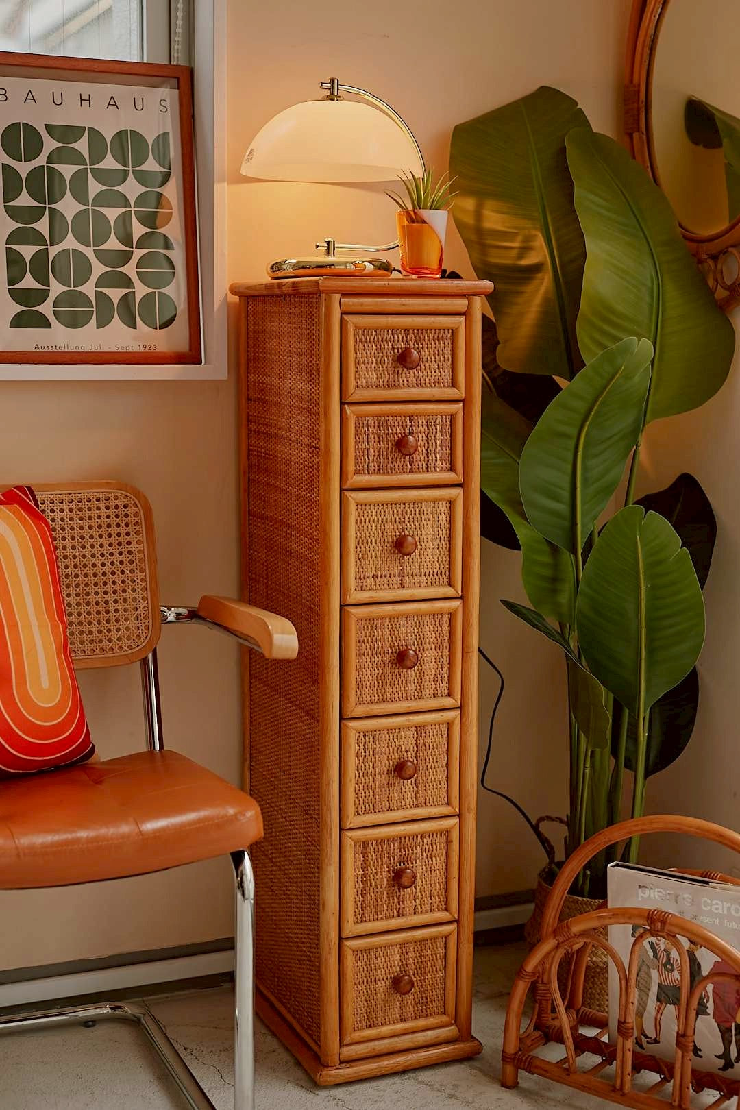 Rattan Slim Chest