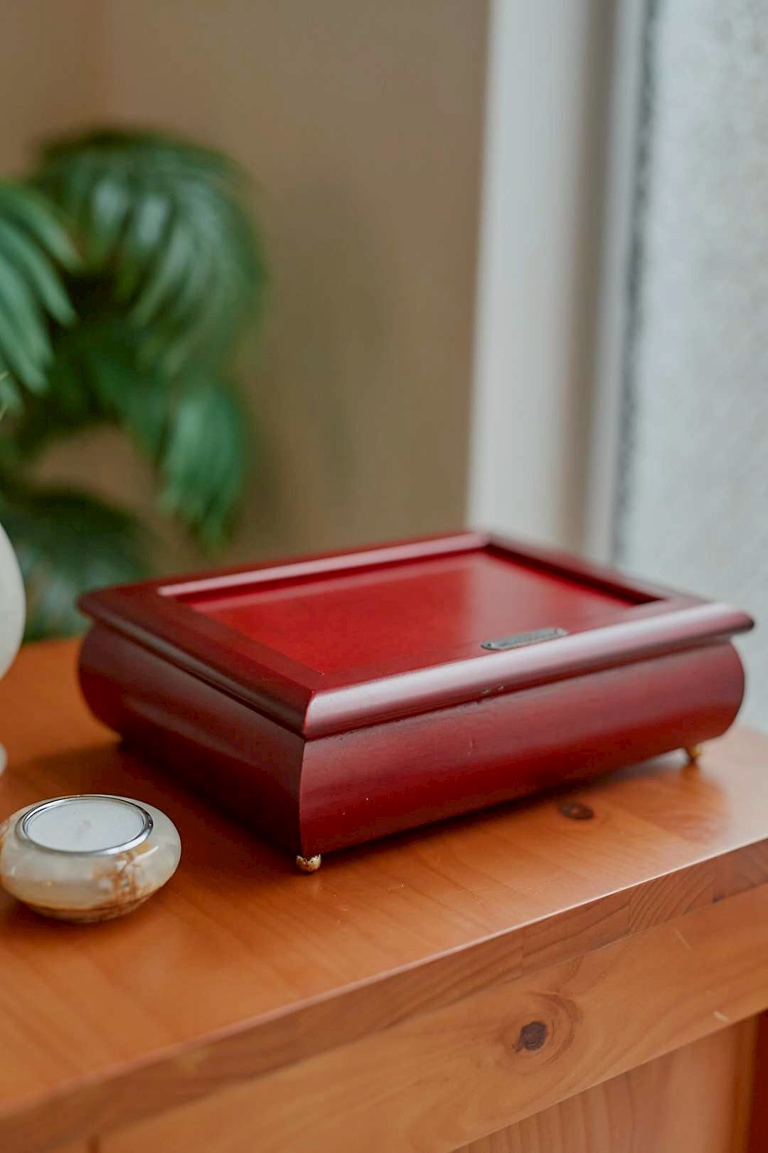  Cherry wood jewelry box