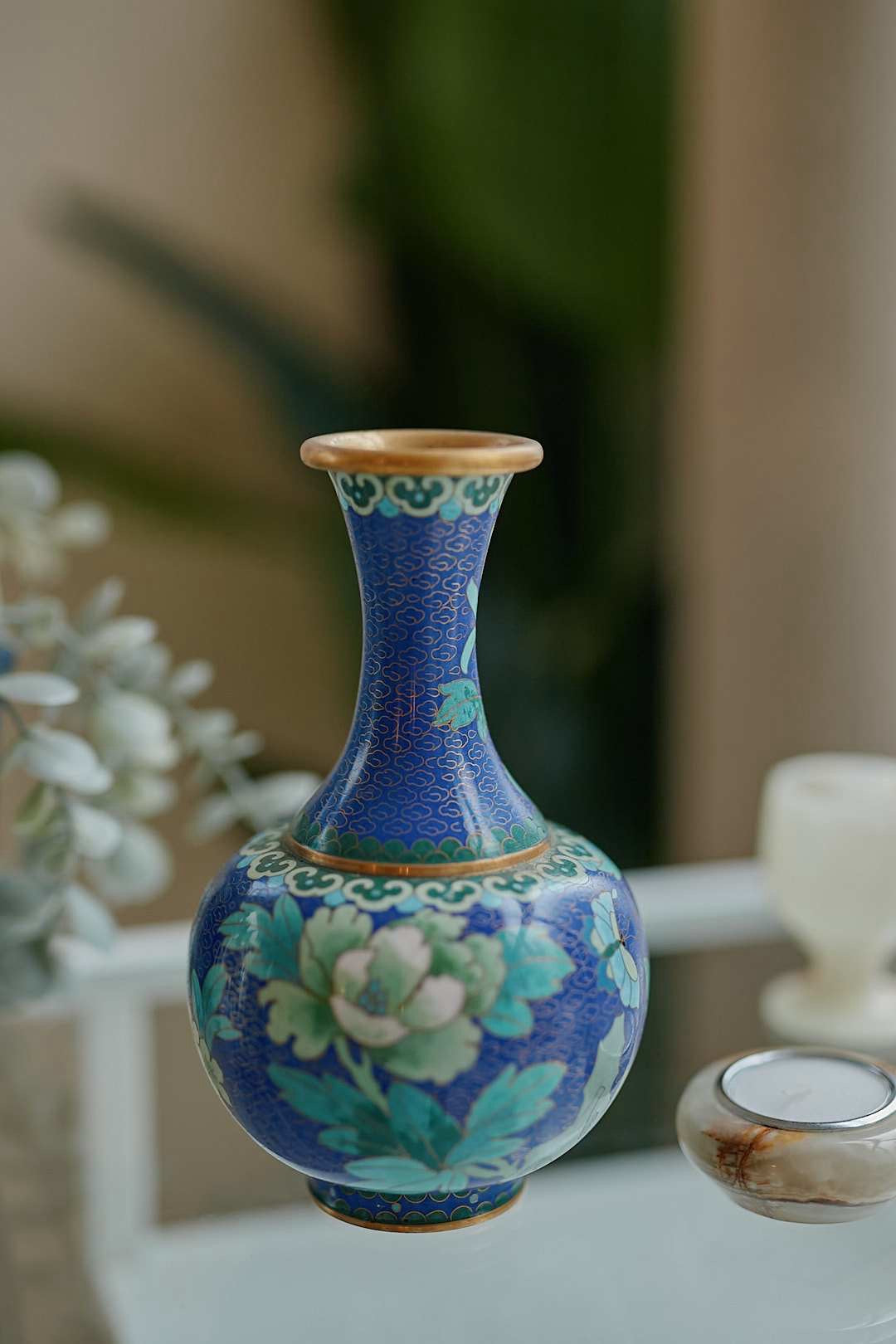 Shippo Blue Flower Vase