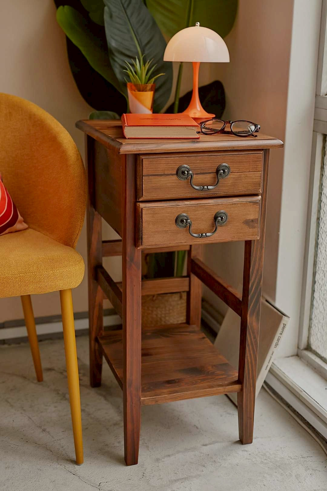 Rustic Wood Side Chest