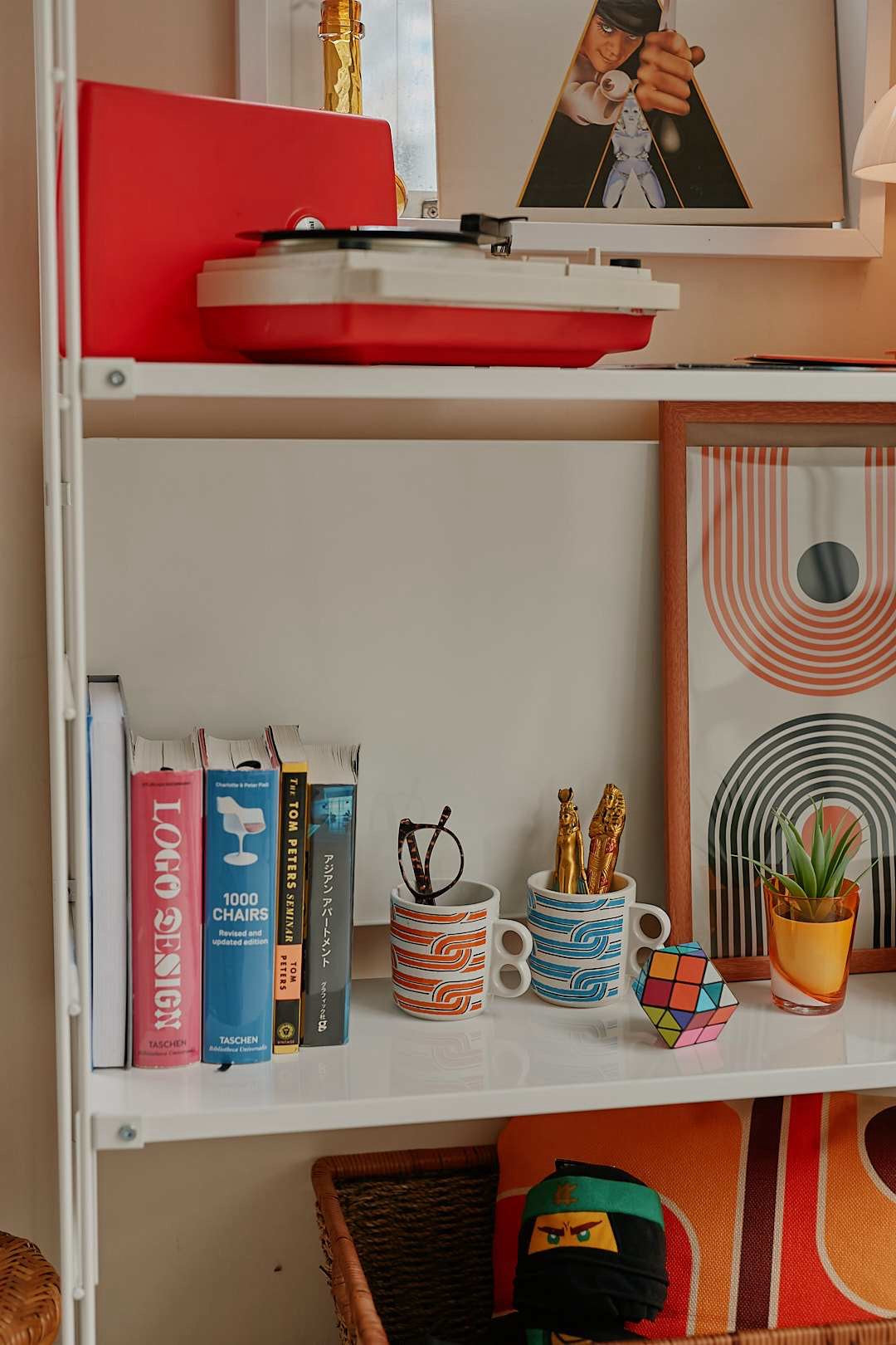 White Caster Shelf