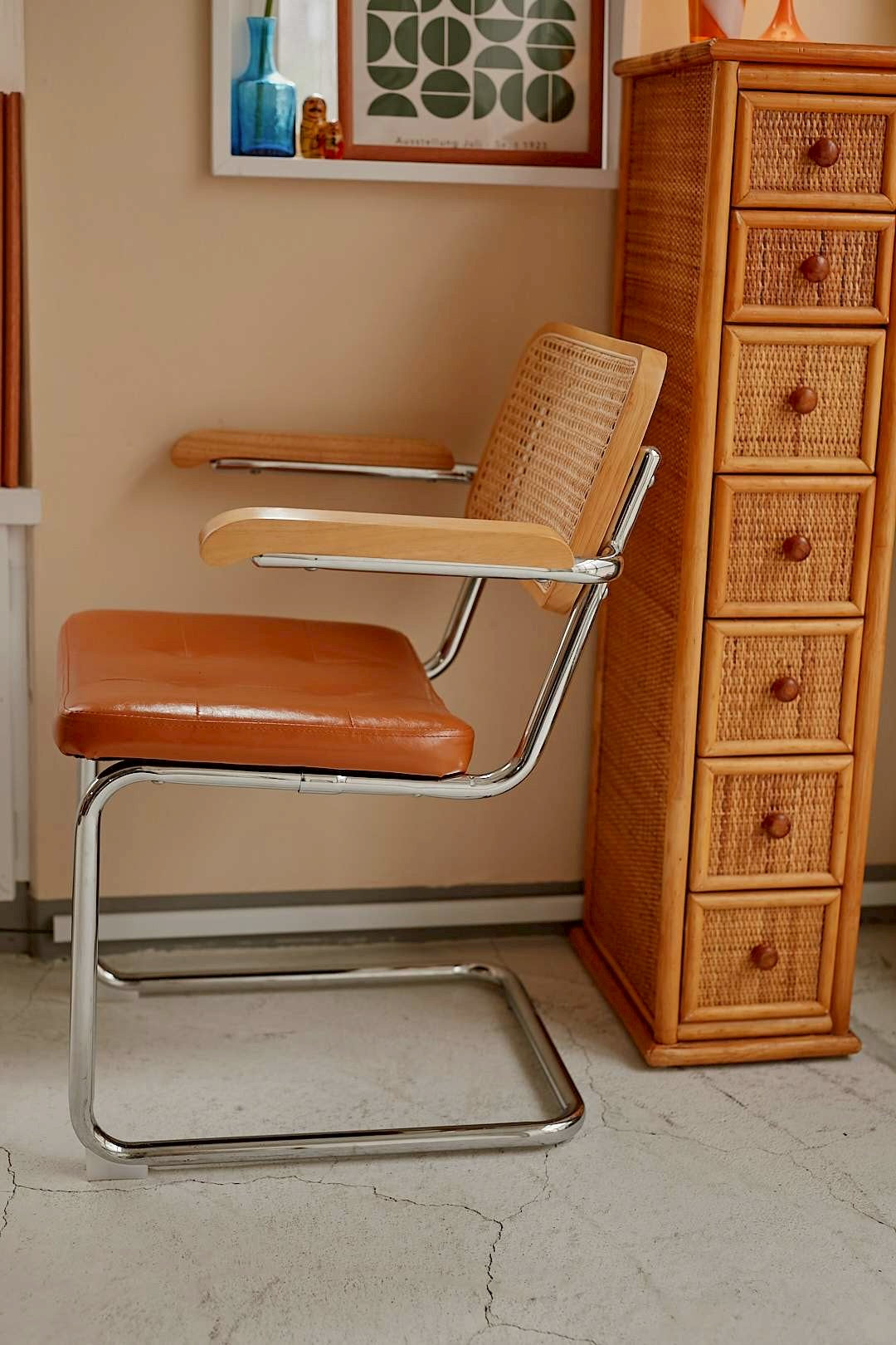 Rattan Cantilever Chair