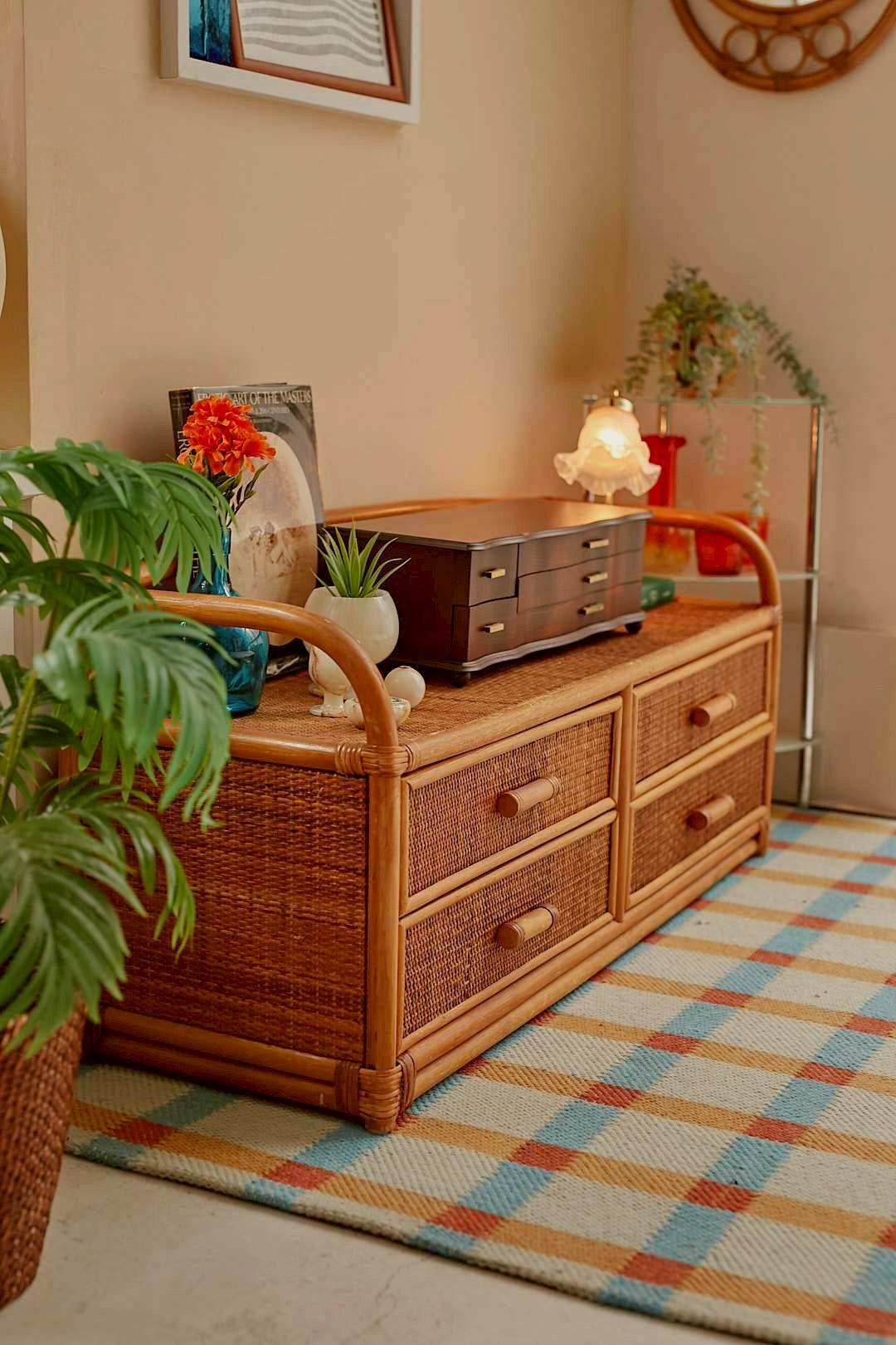 Rattan Living Chest