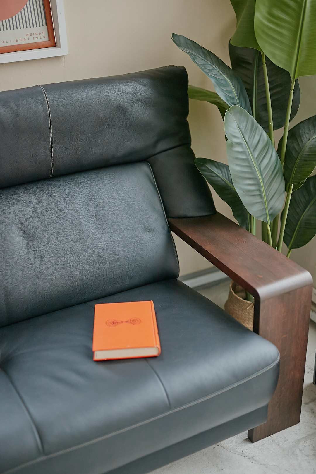 カリモク Solid Leather Frame